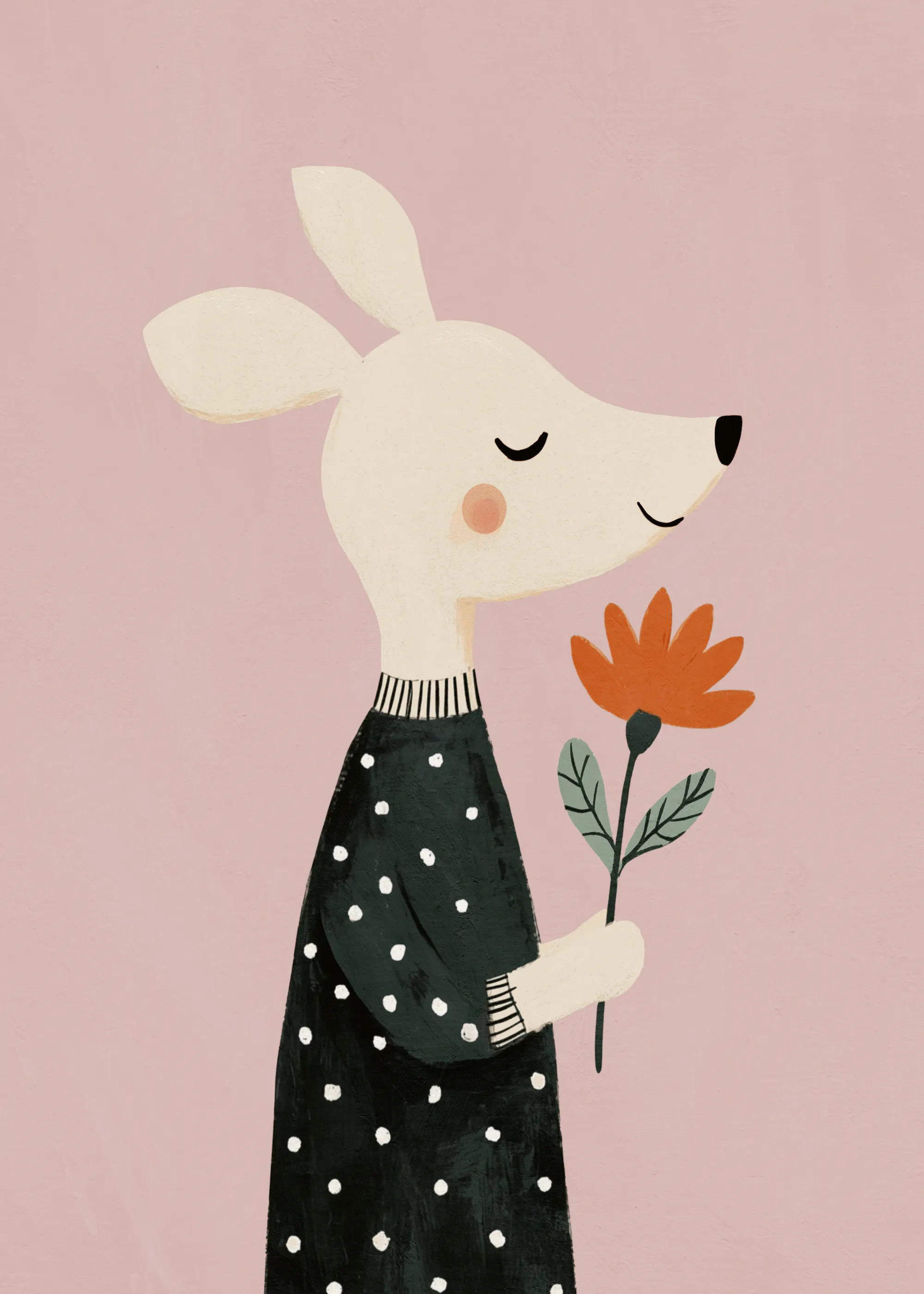 Whimsical Llama Poster 0