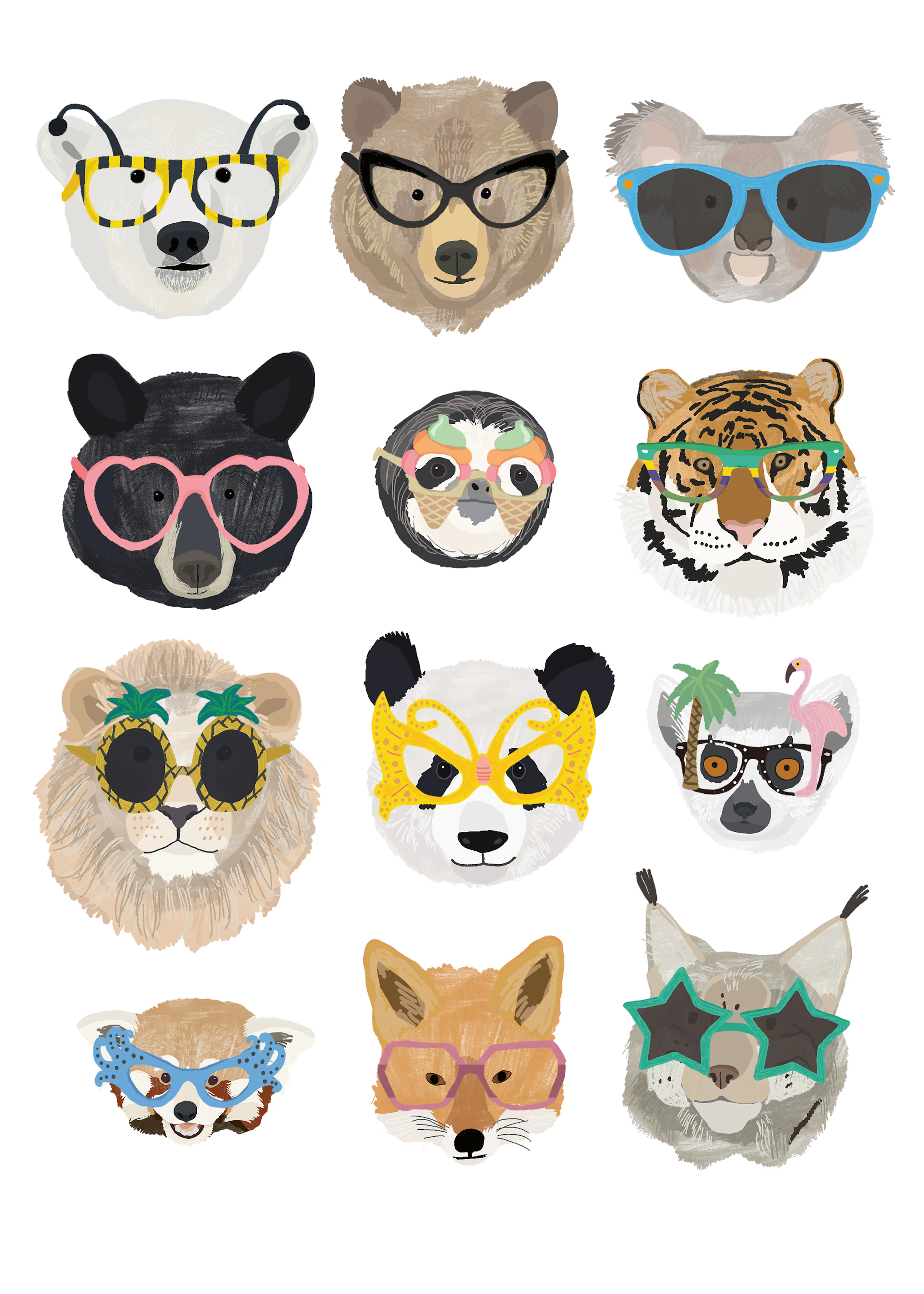 Animal Masks Poster 0