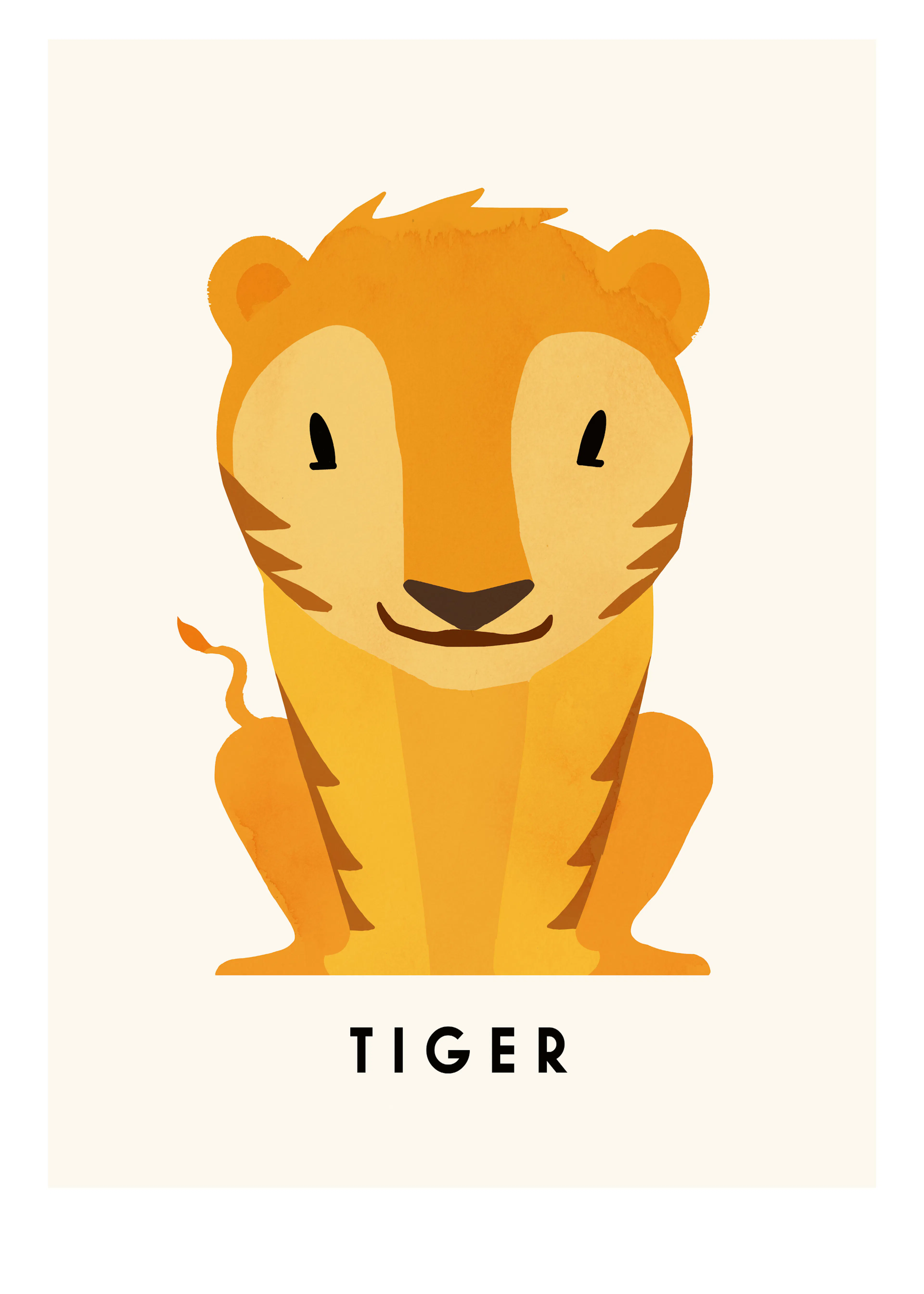 Tiger Illustration Poster 0