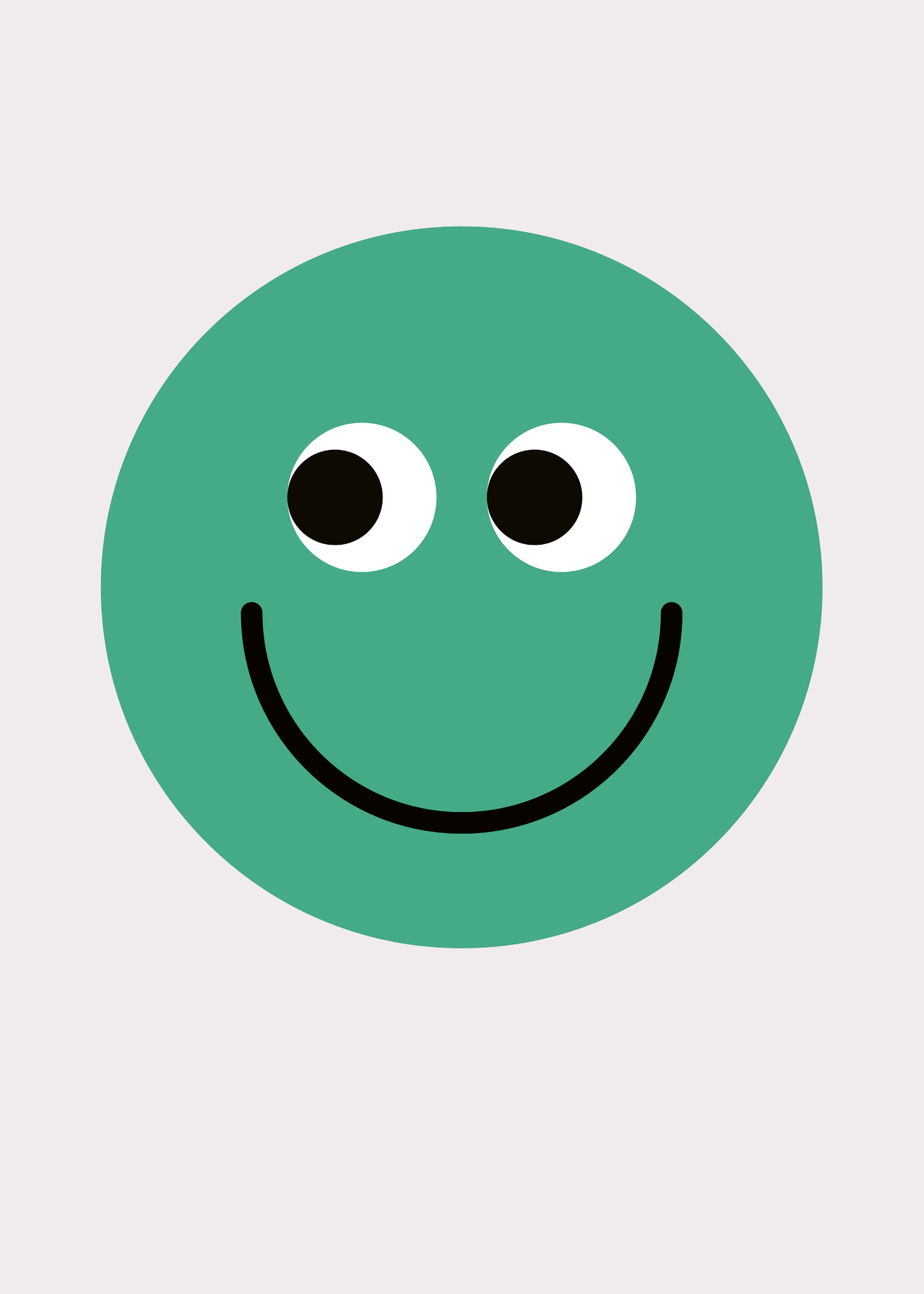 Green Happy Face Poster 0