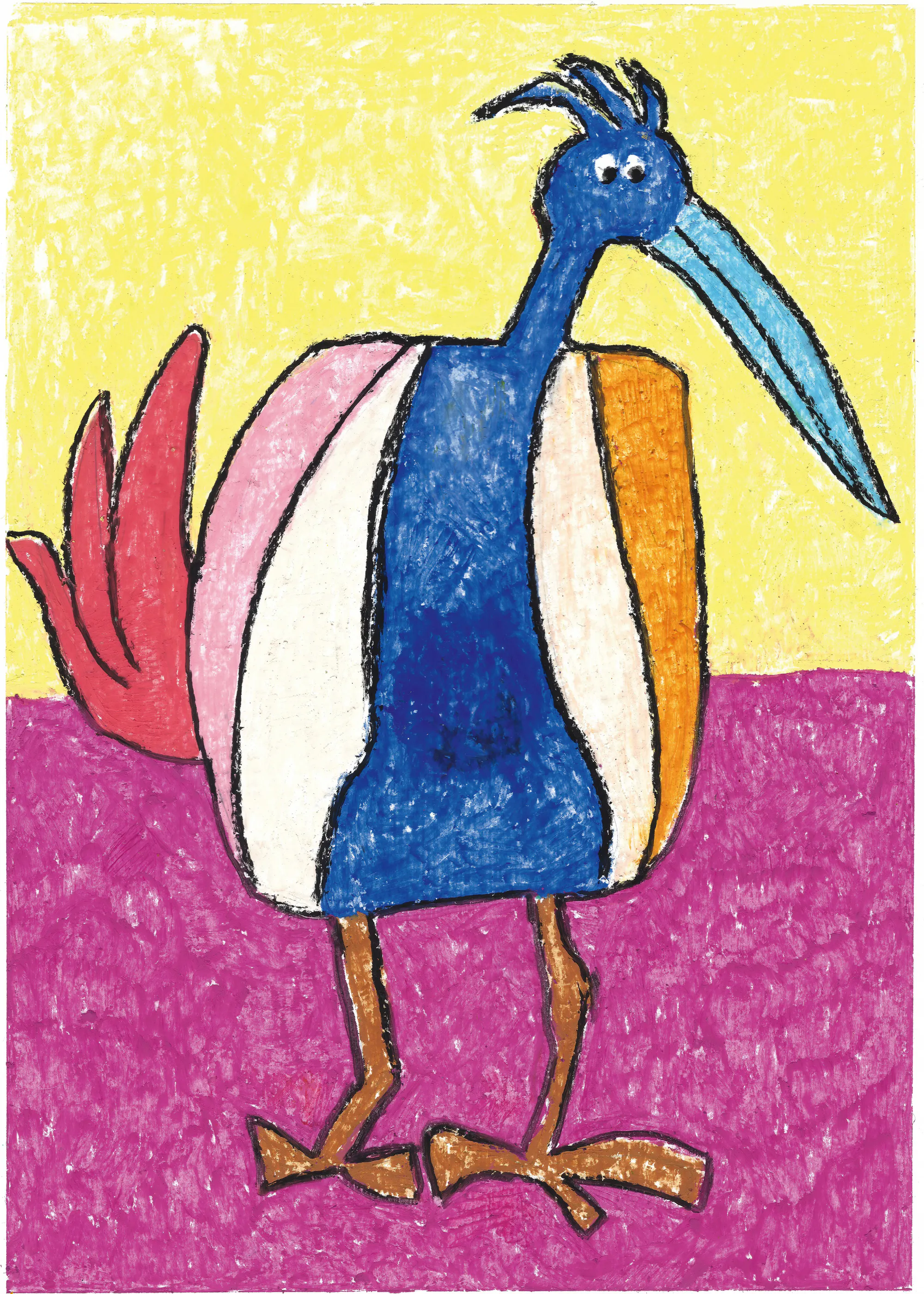 Blue Colorful Bird Poster 0