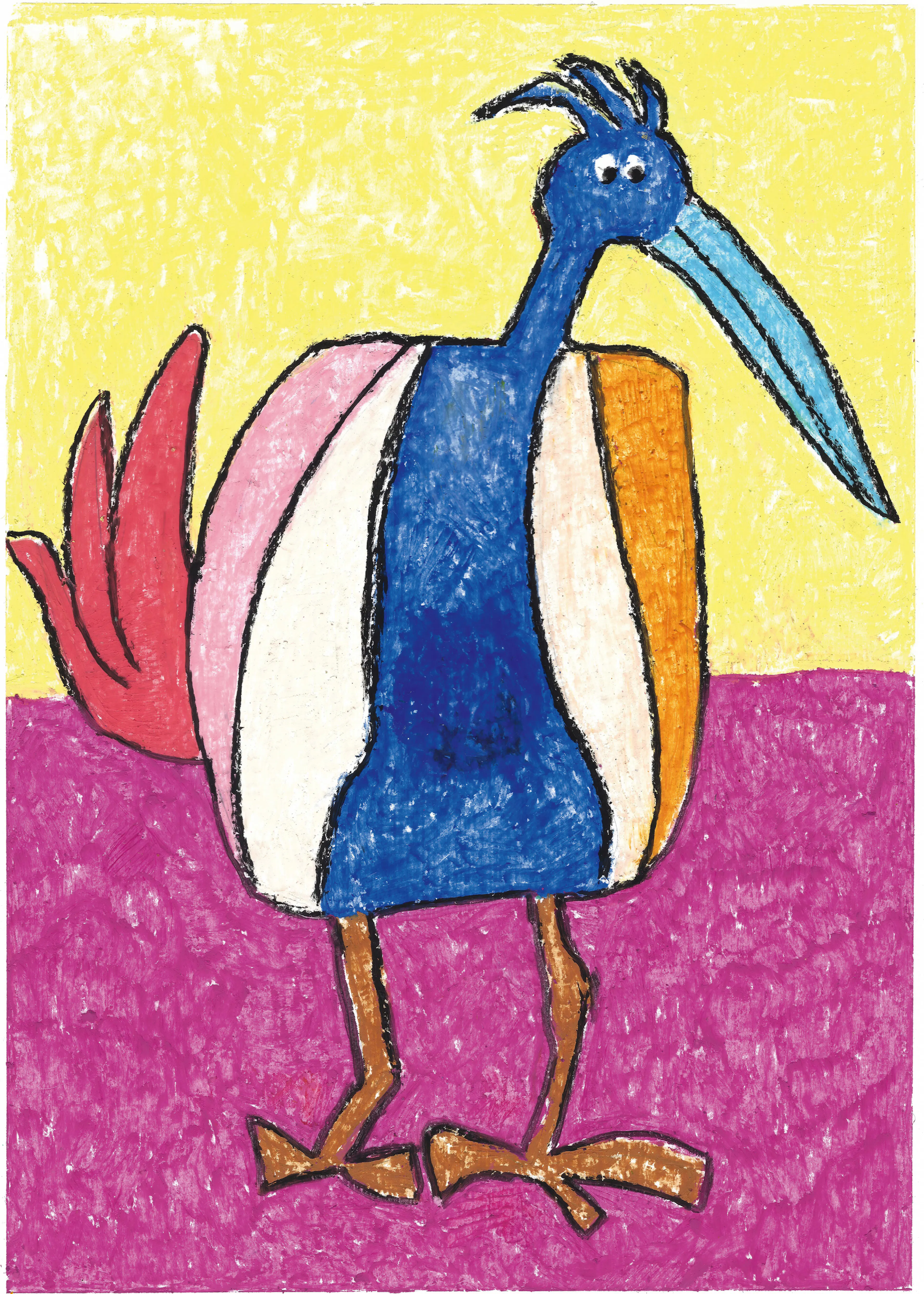 Blue Colorful Bird Poster 0