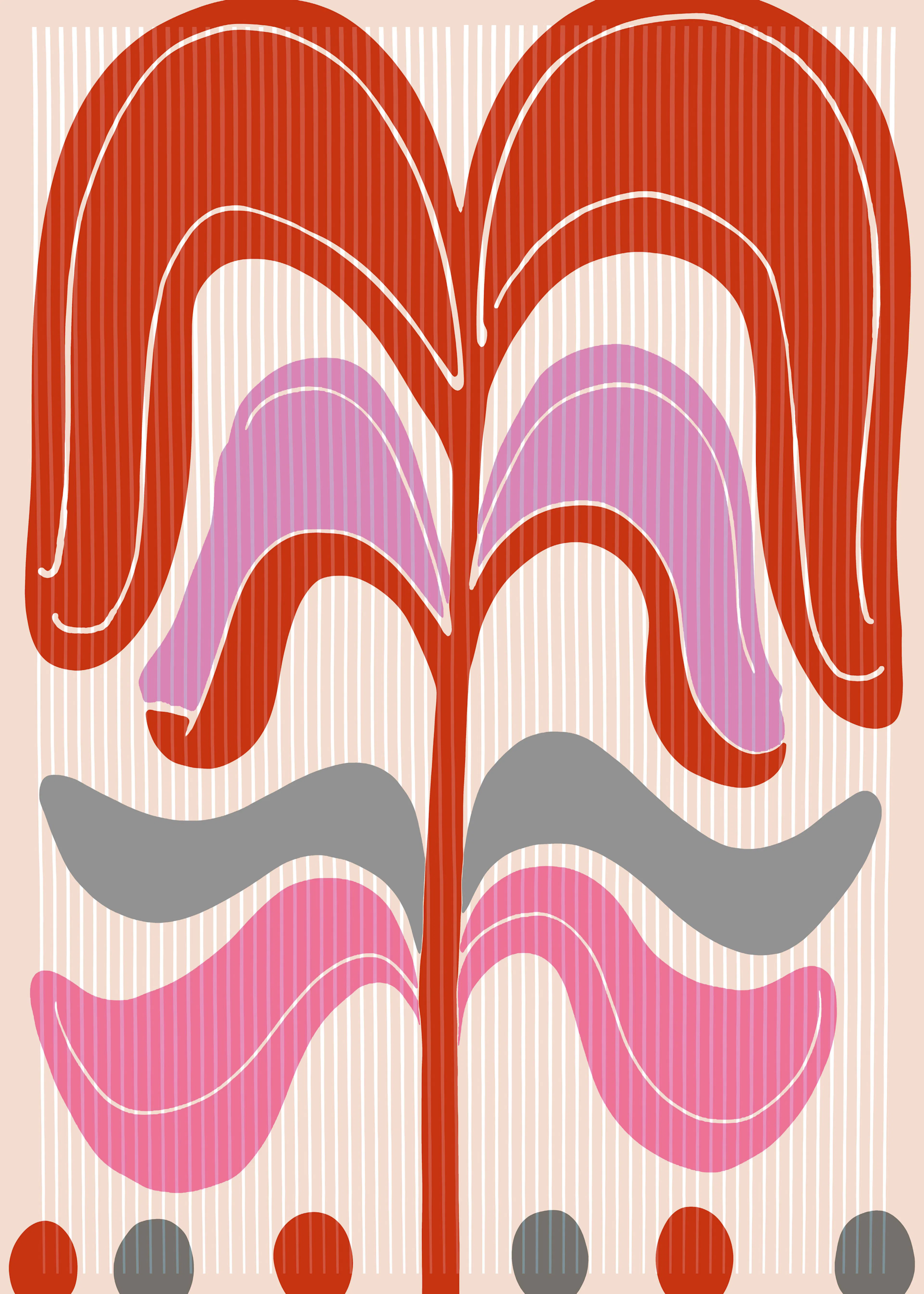 Retro Blossom Poster 0