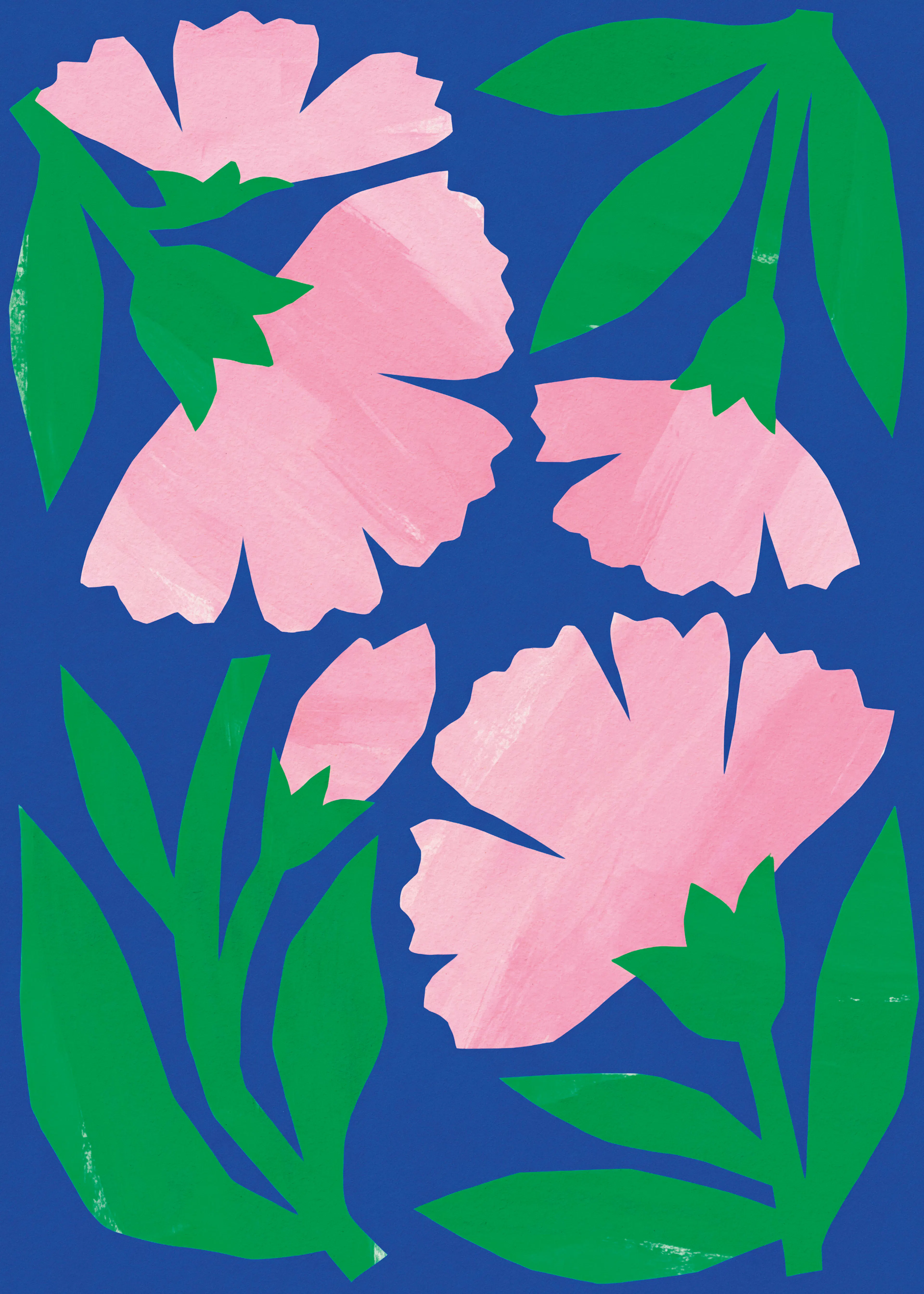 Vibrant Green Floral Elegance Poster 0