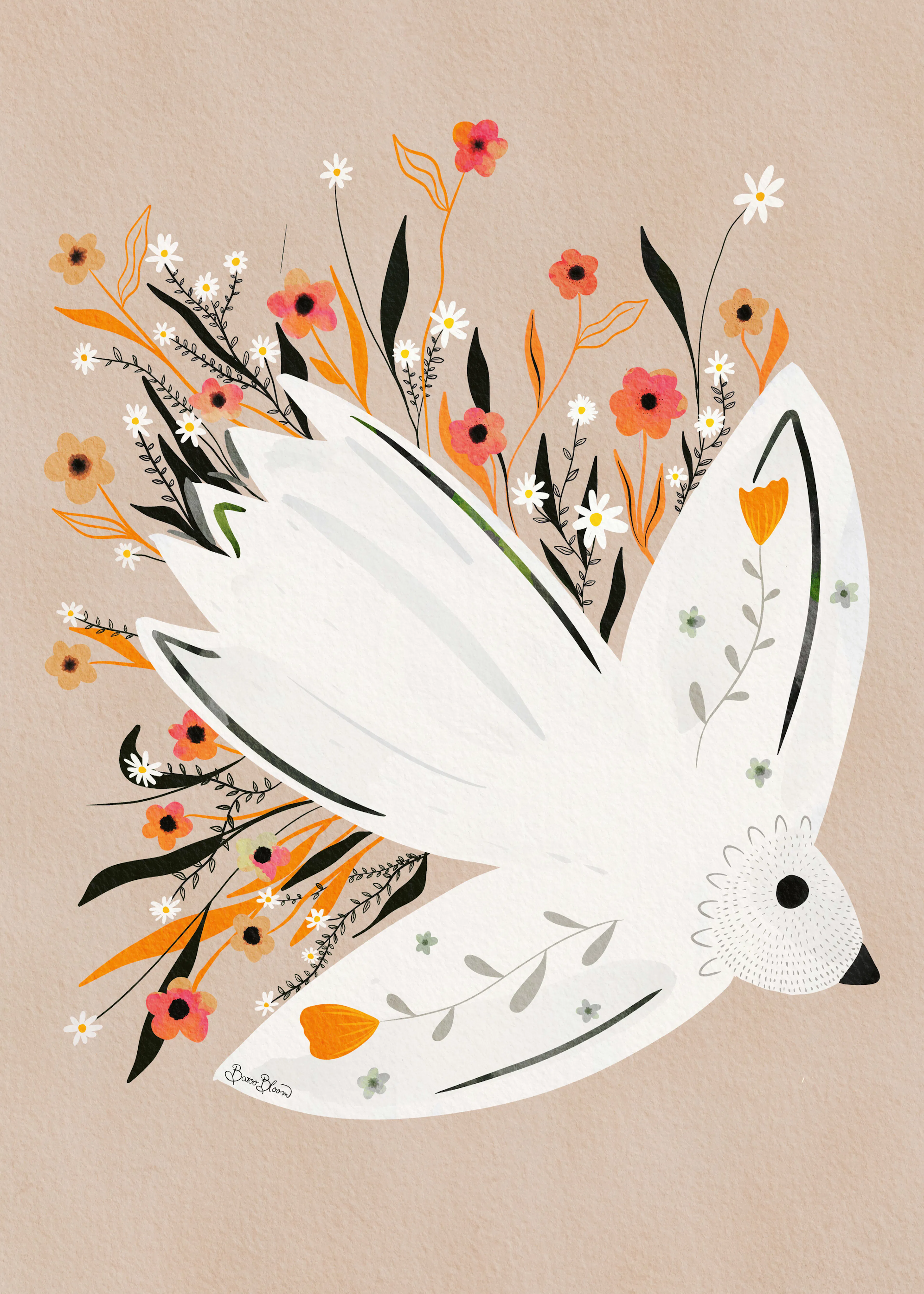 White Peaceful Dove Poster 0