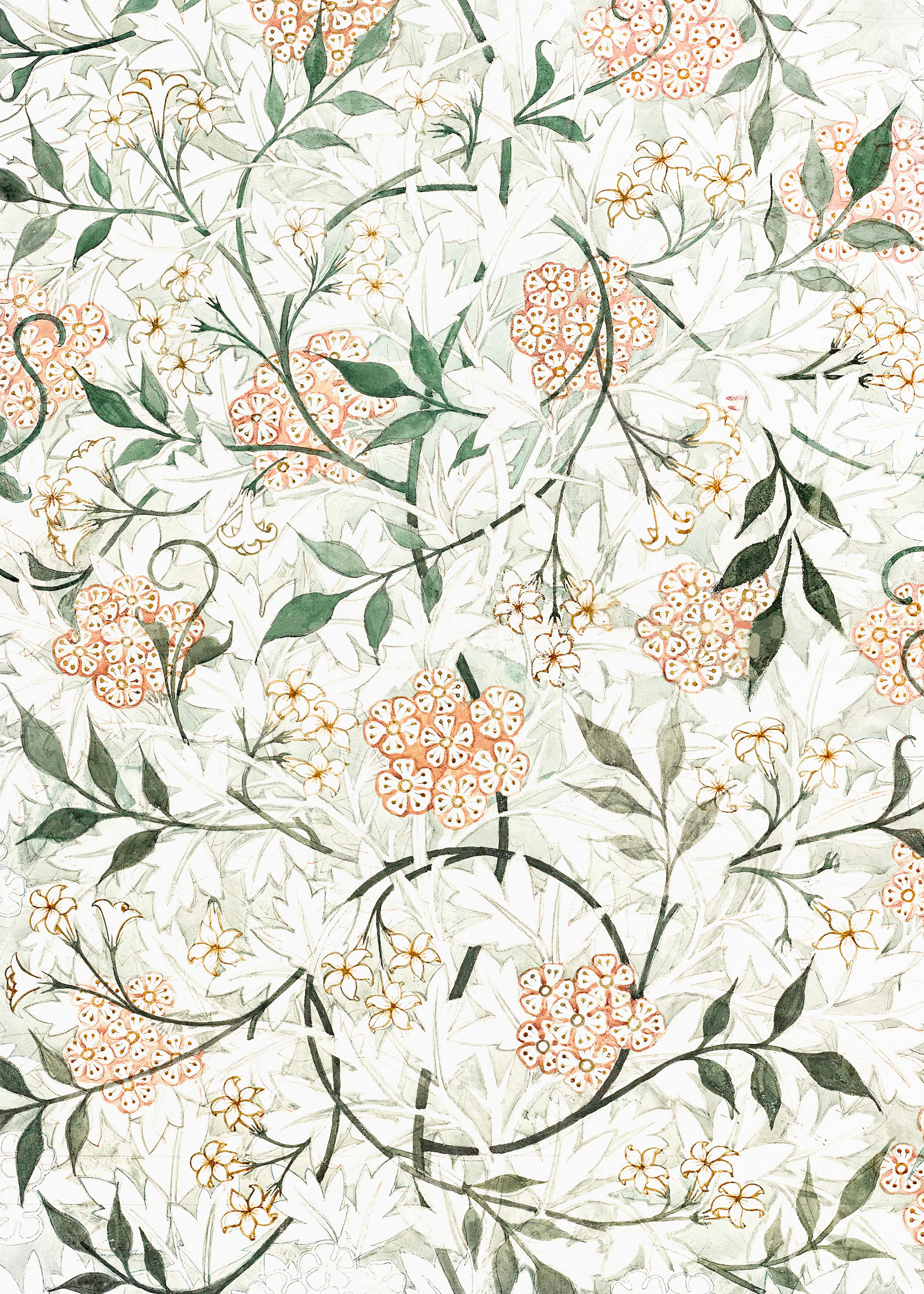Serenità Floreale Verde Poster 0