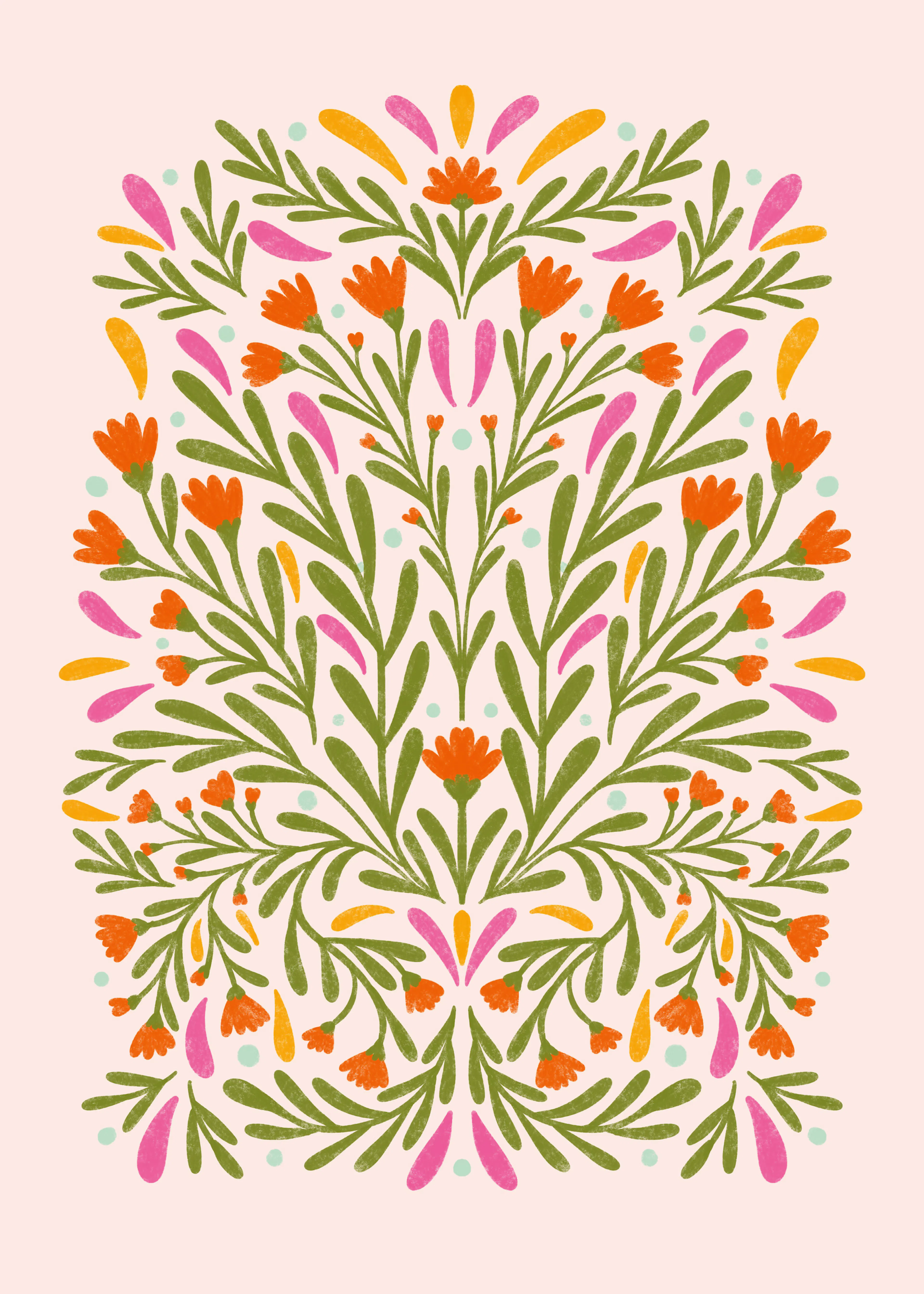 Harmonie Florale Verte Poster 0