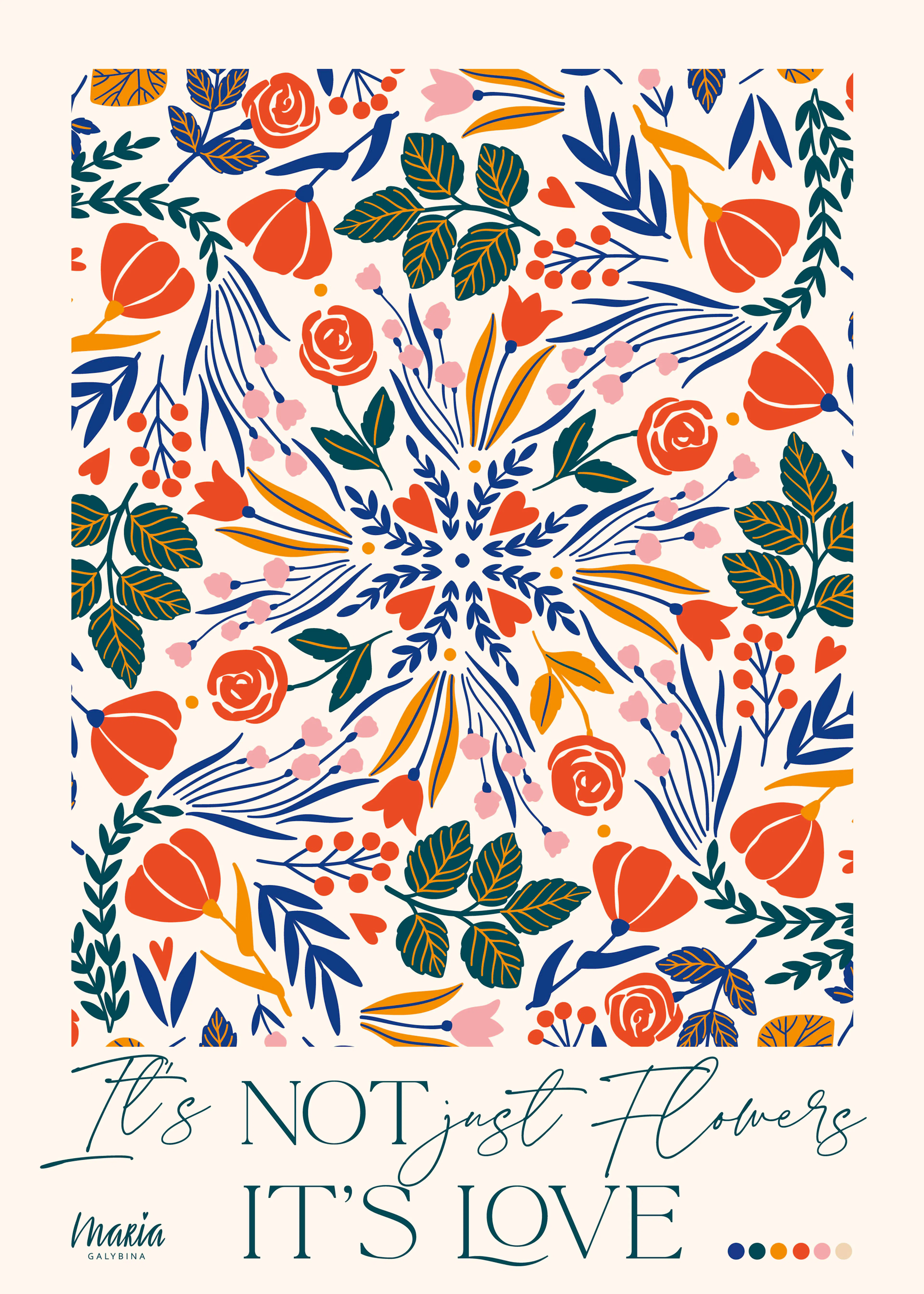 Floral Love Poster 0