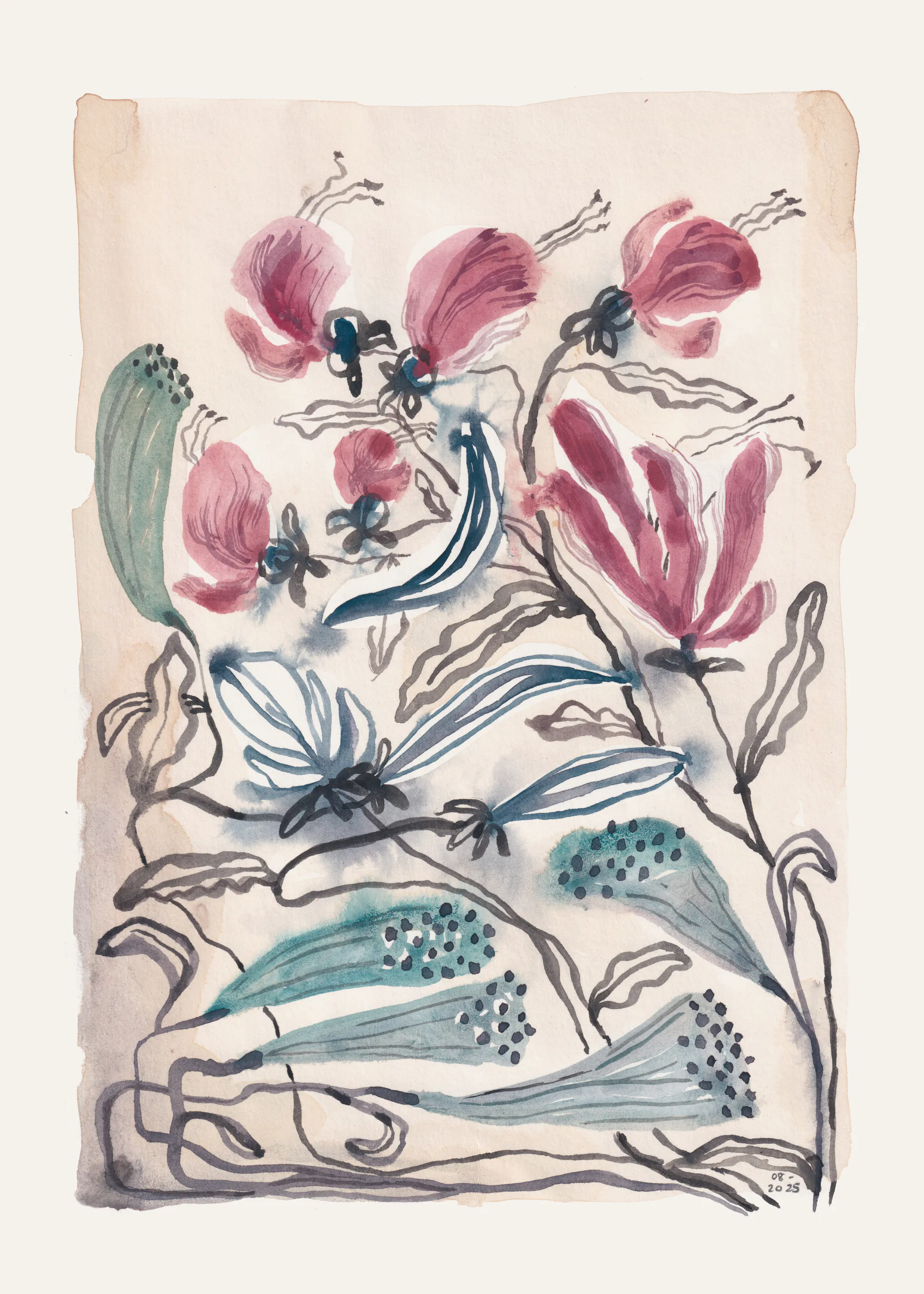 Elegant Pink Floral Elegance Poster 0