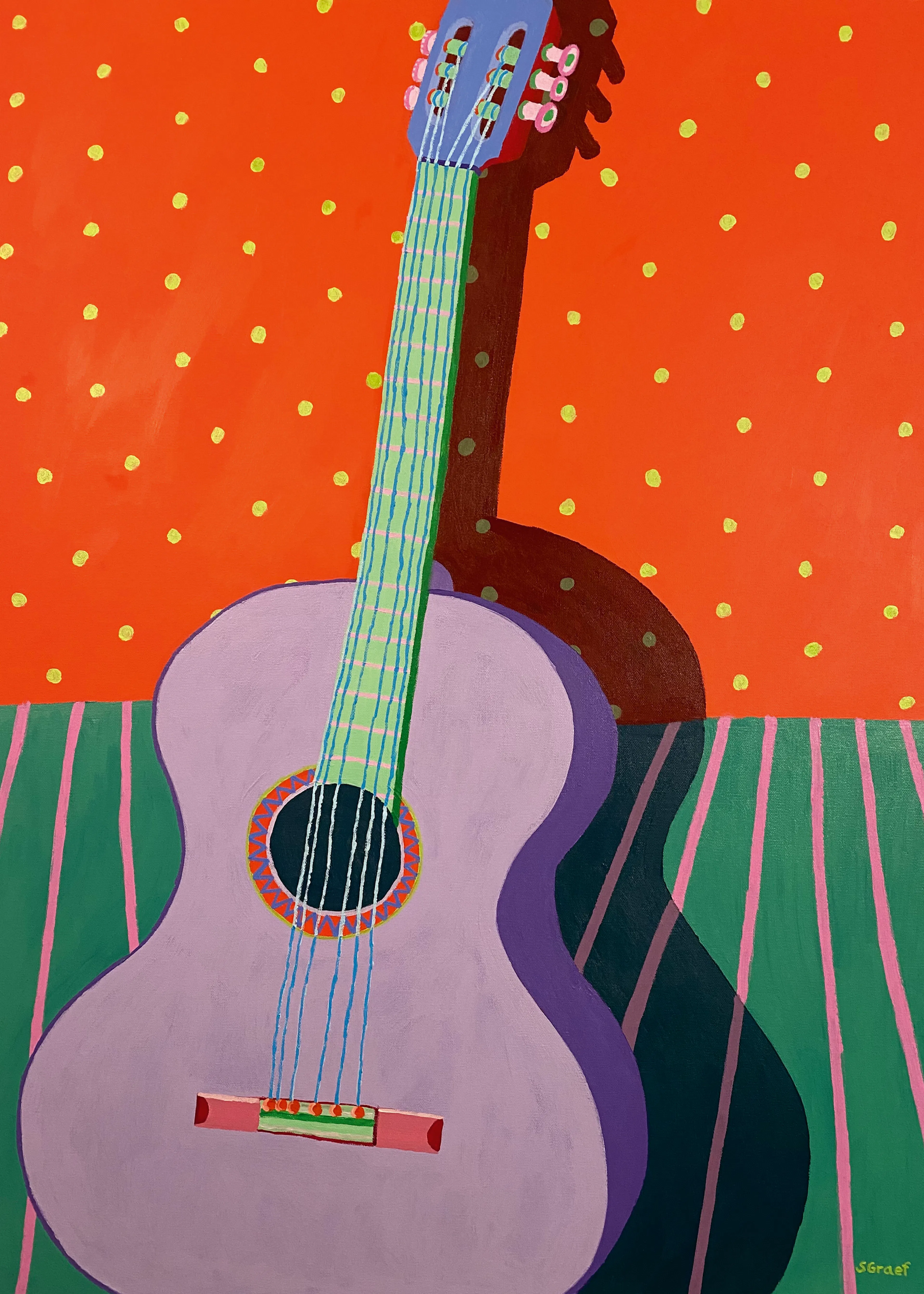 Colorful Guitar Poster 0
