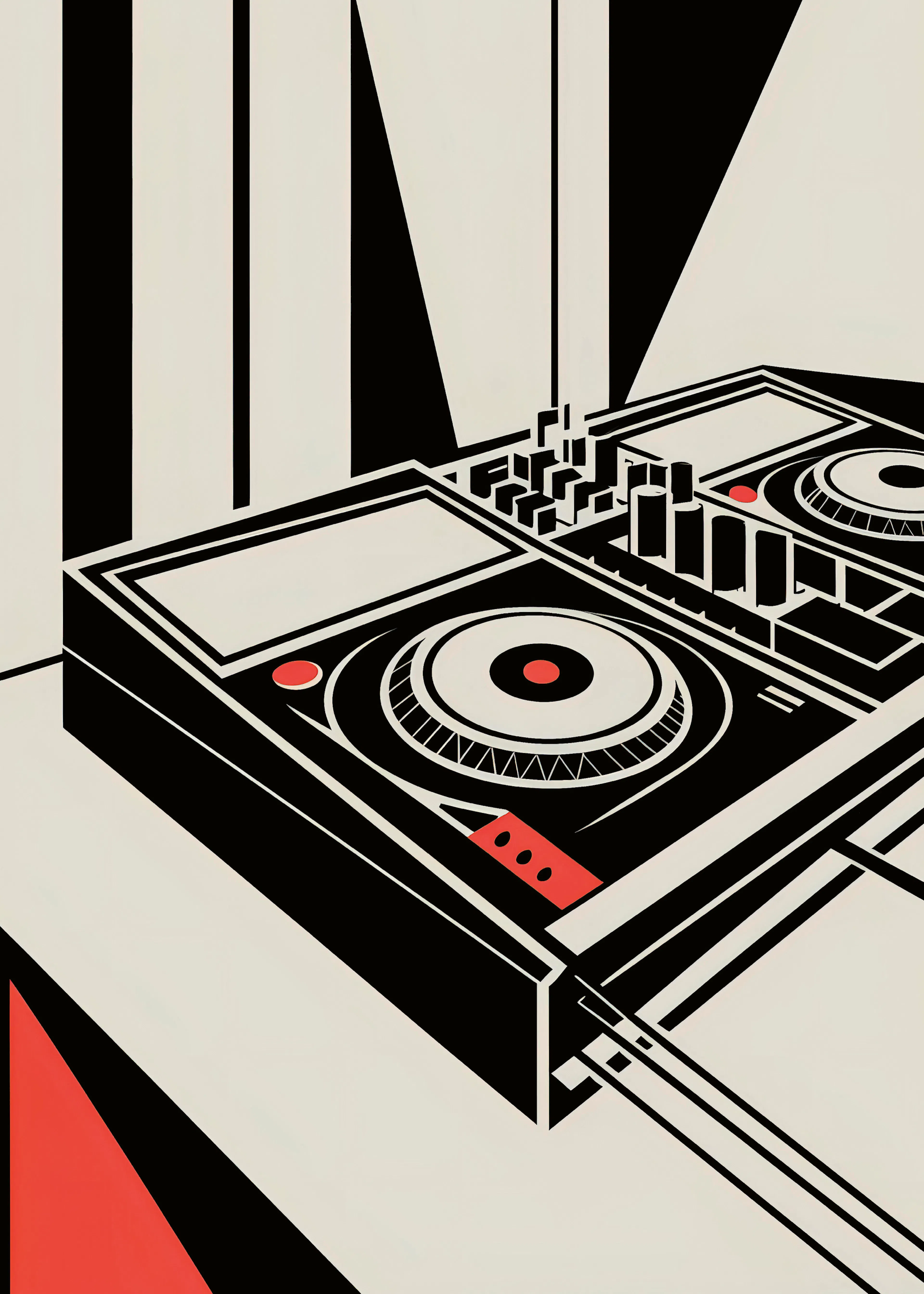 Retro Turntable Poster 0