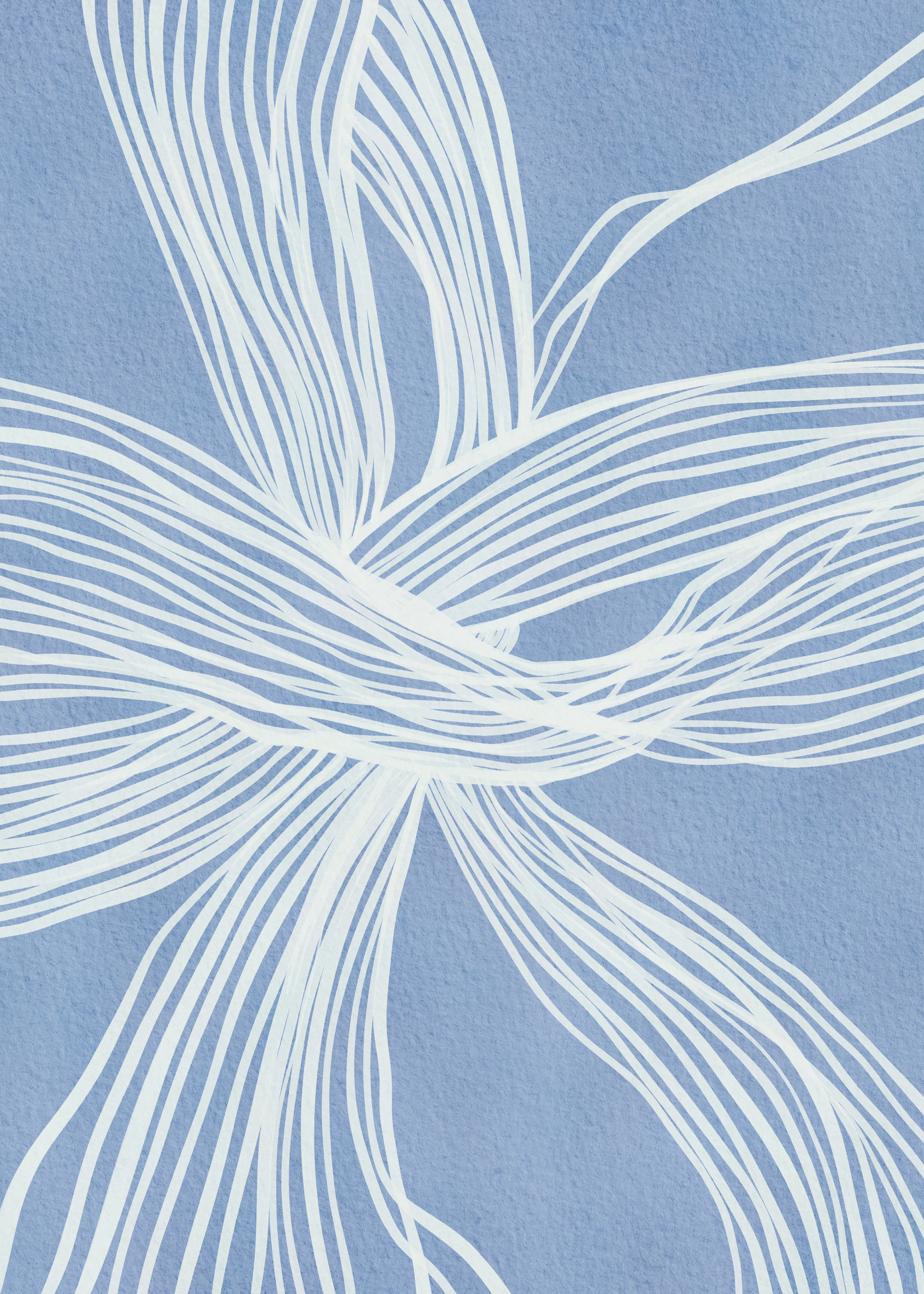 Blue Abstract Flow Poster 0