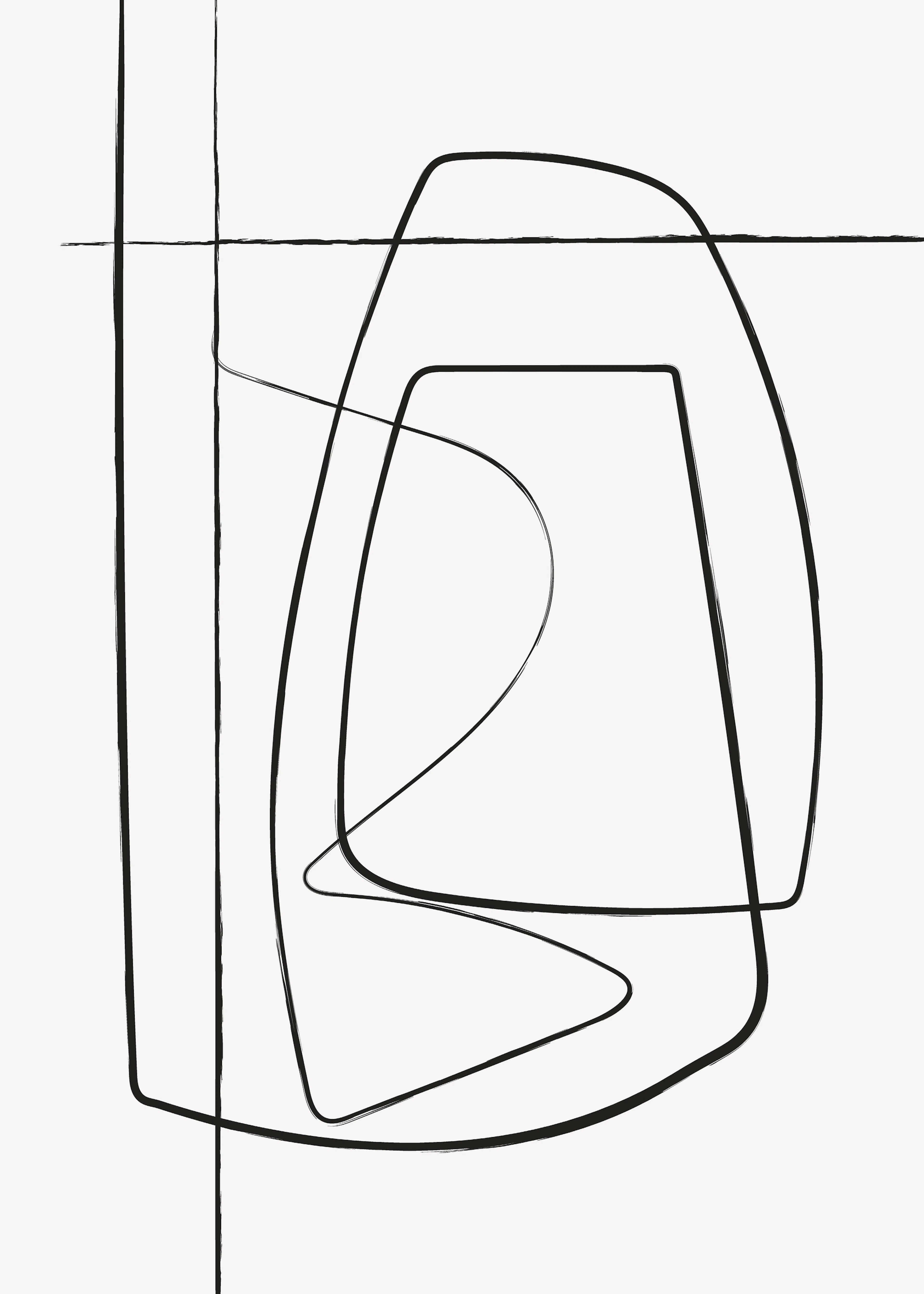 Minimalistické Linie Plakát 0