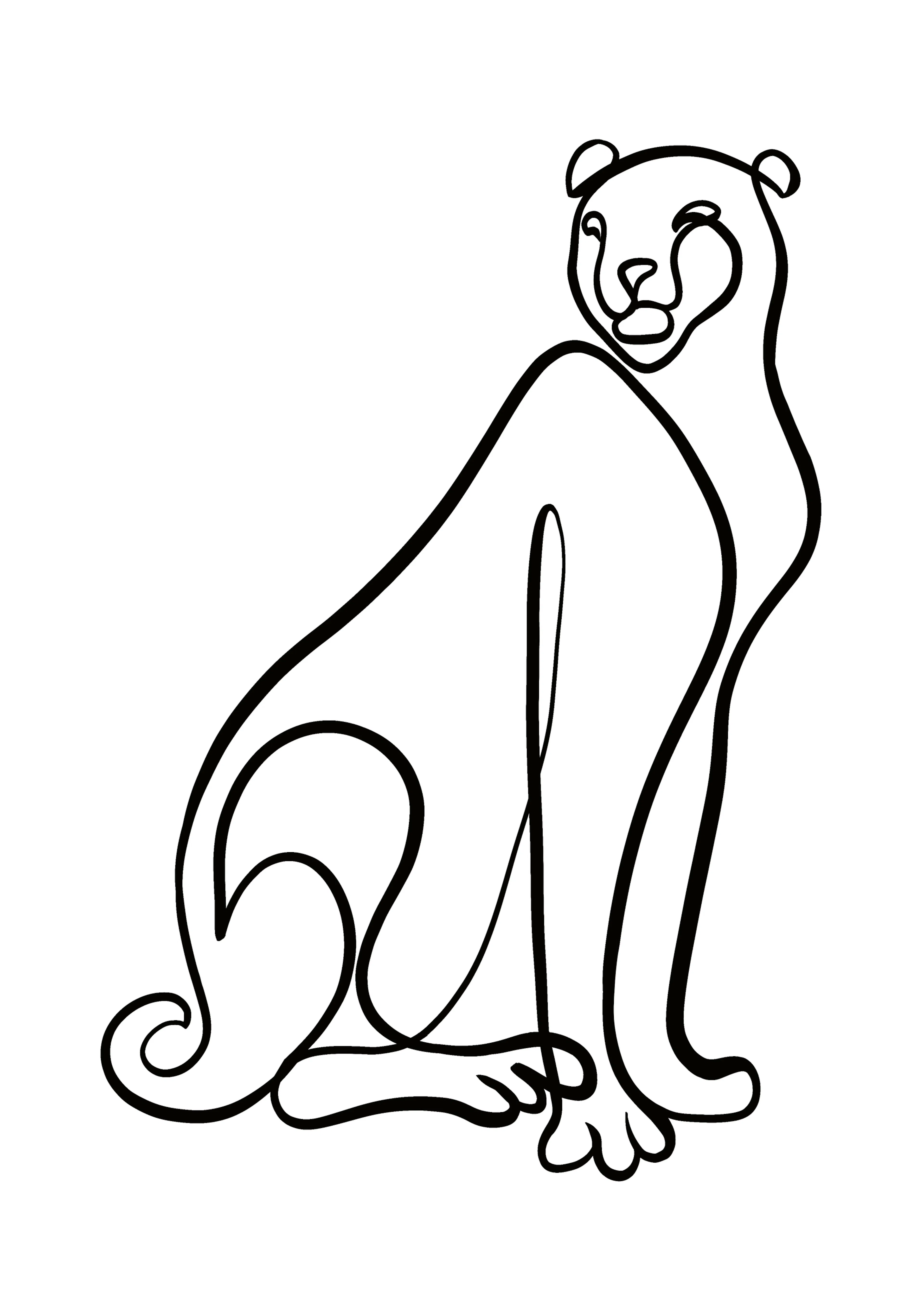 Cheetah Silhouette Poster 0