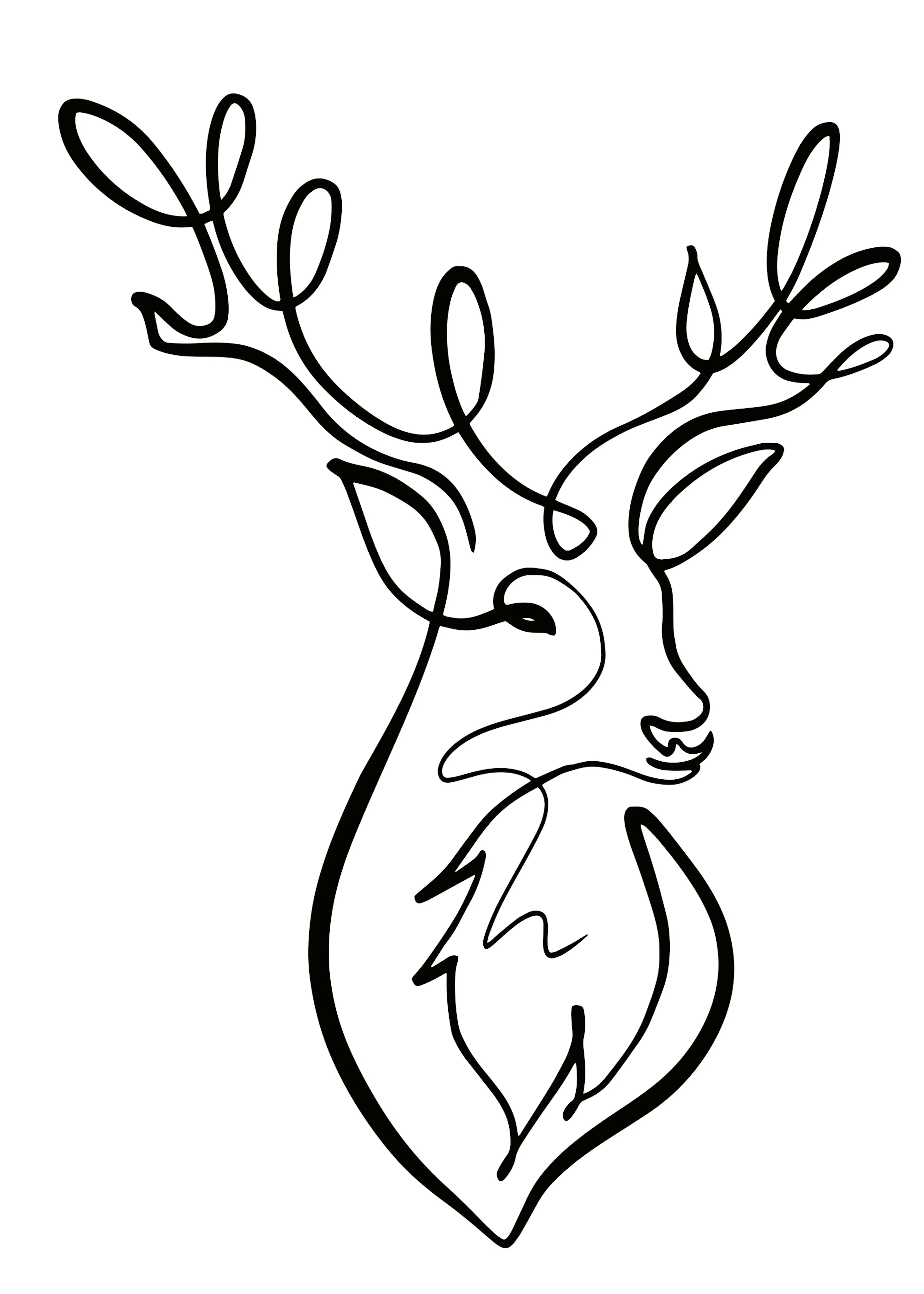Cerf Élégant Poster 0