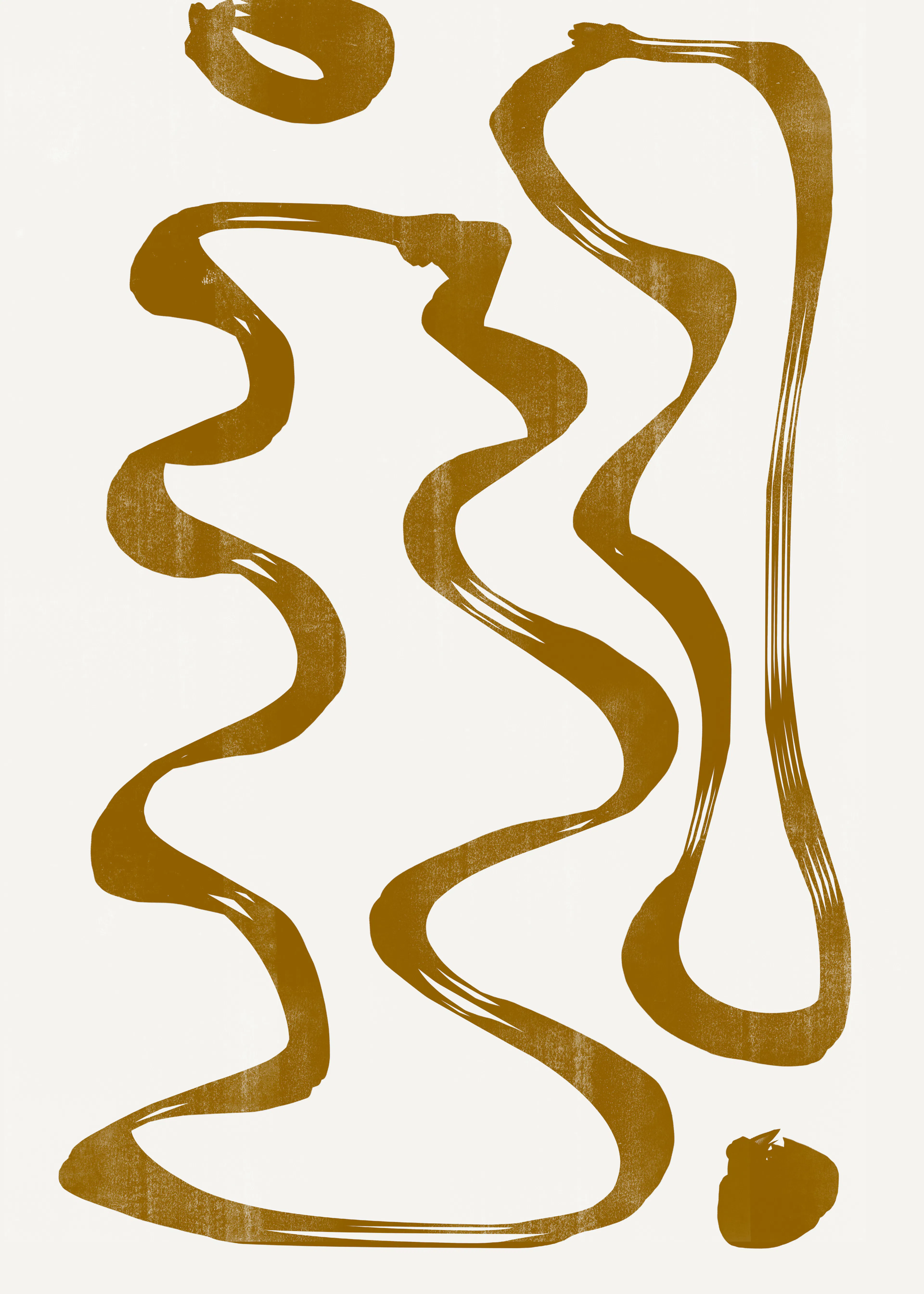 Golden Abstract Poster 0