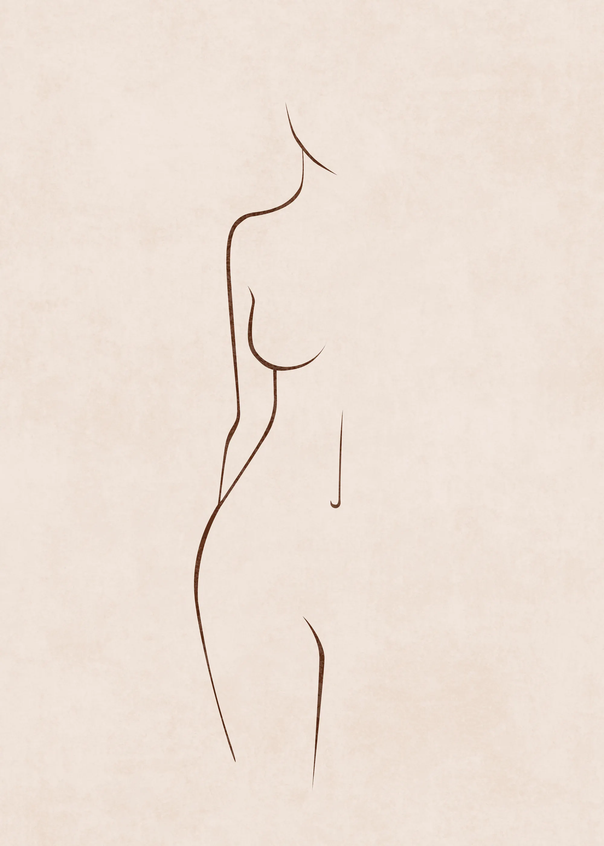 Nude Minimalista Póster 0