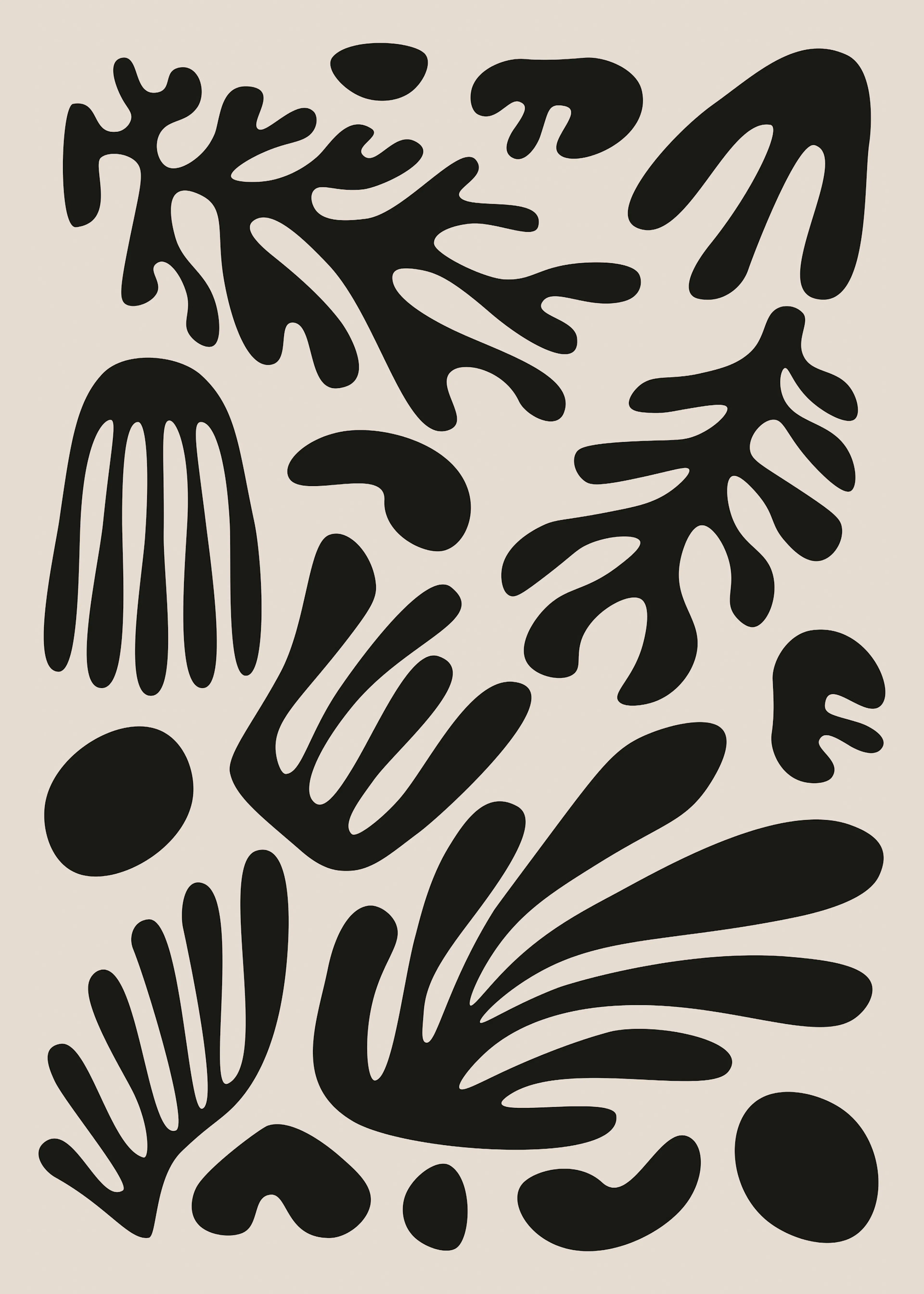 Forme Astratte Nere Poster 0