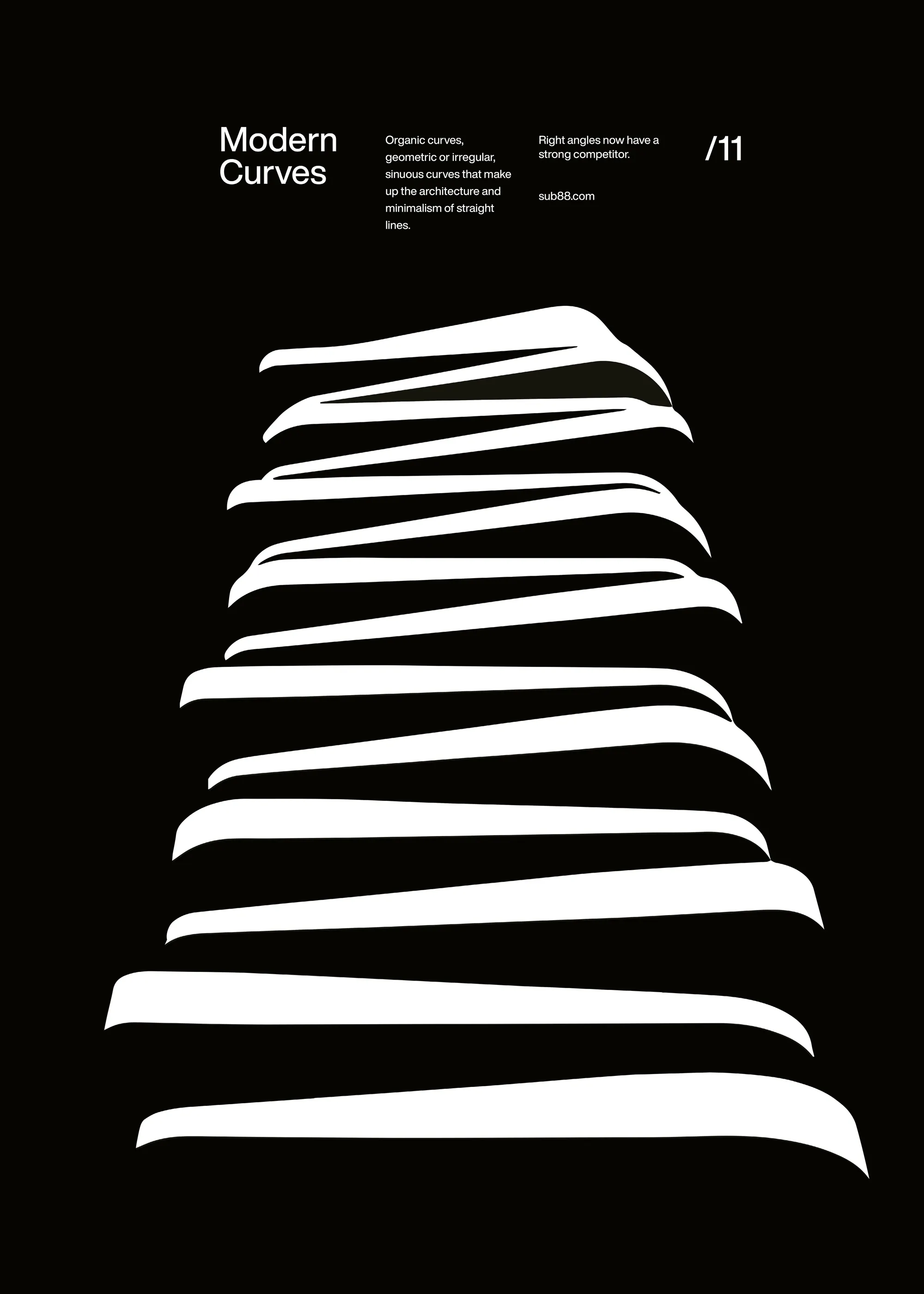Courbes Modernes Poster 0
