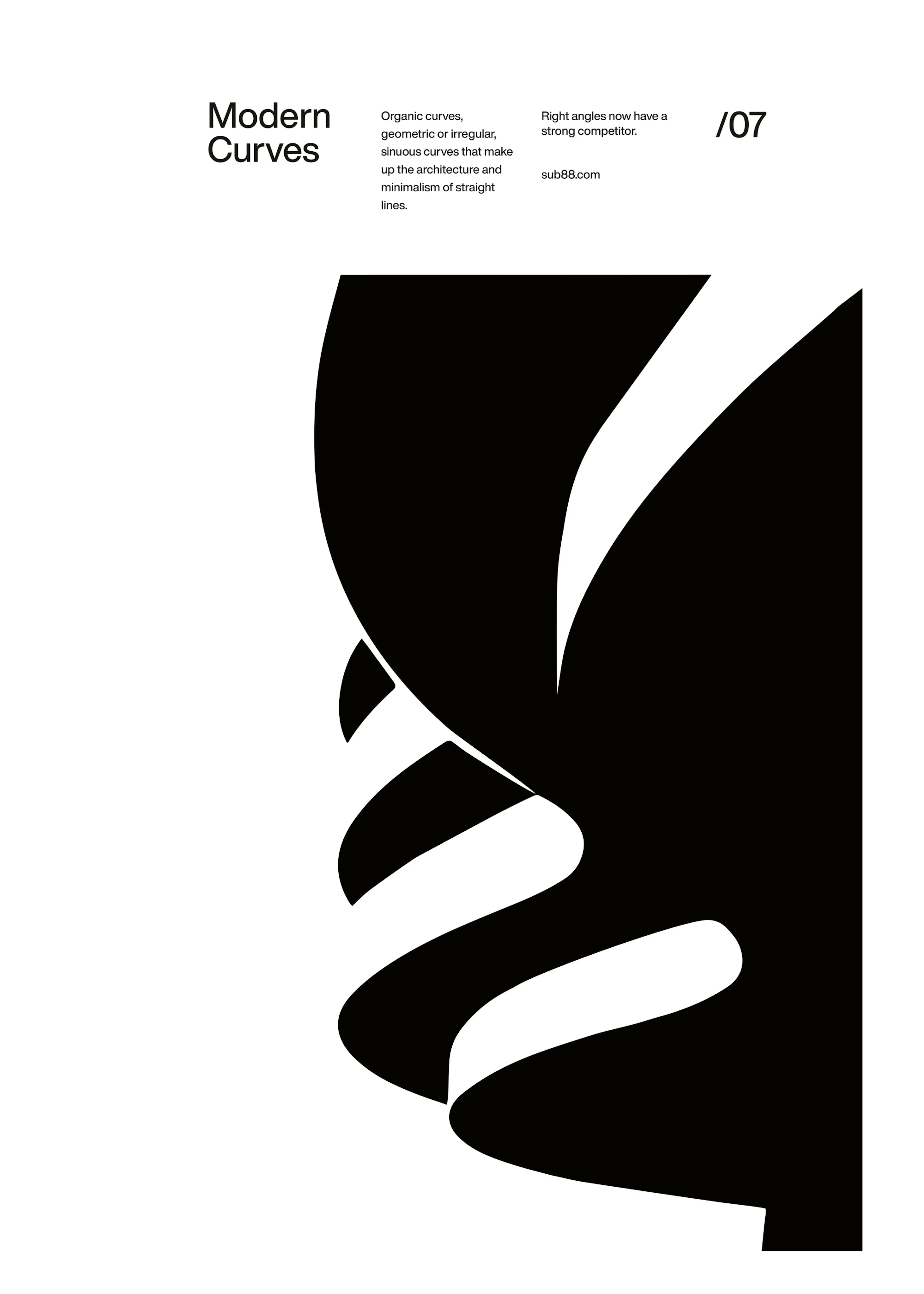 Curve Moderne Nere Poster 0