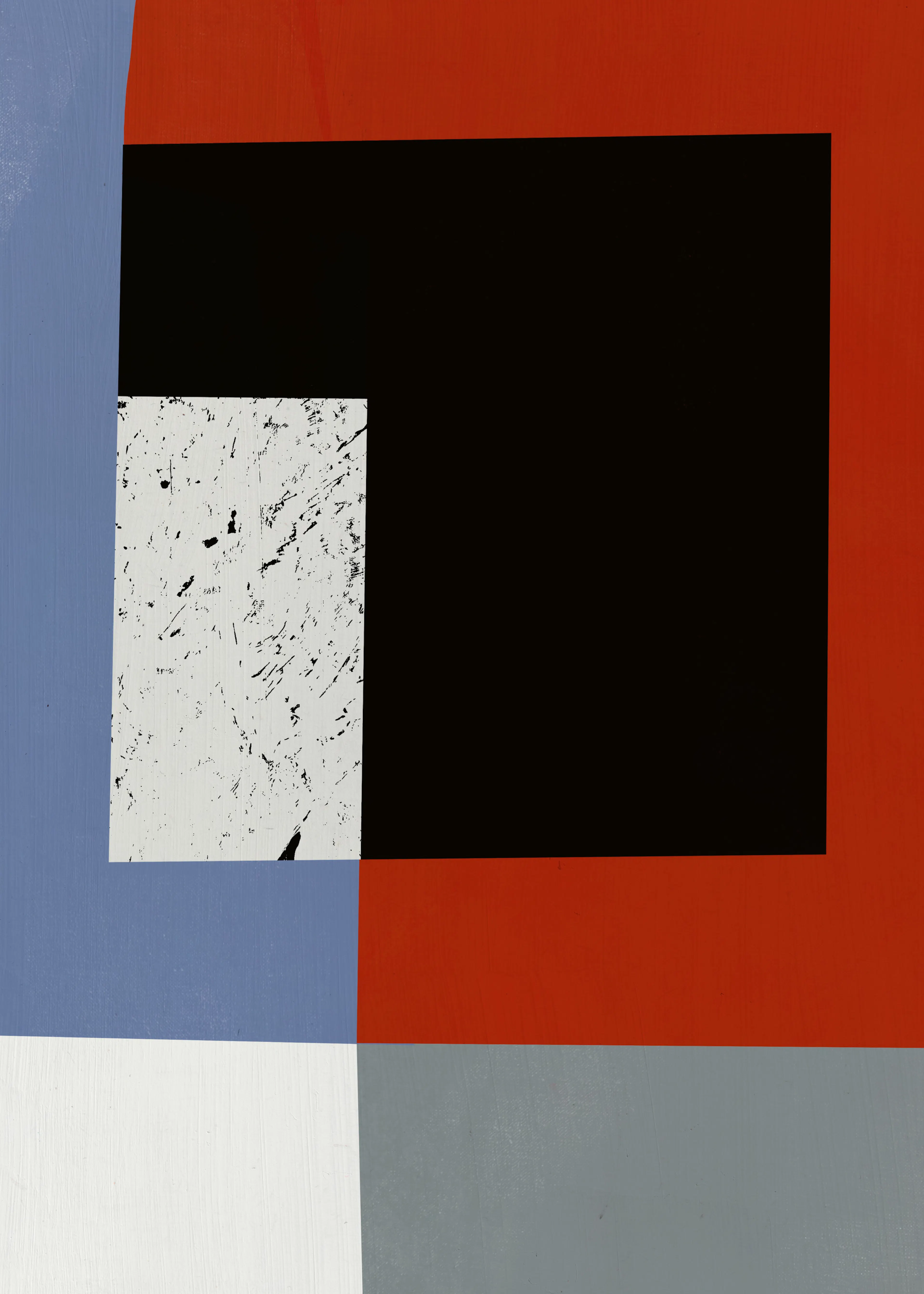 Géométrie Bleue Moderne Élégante et Épurée Poster 0