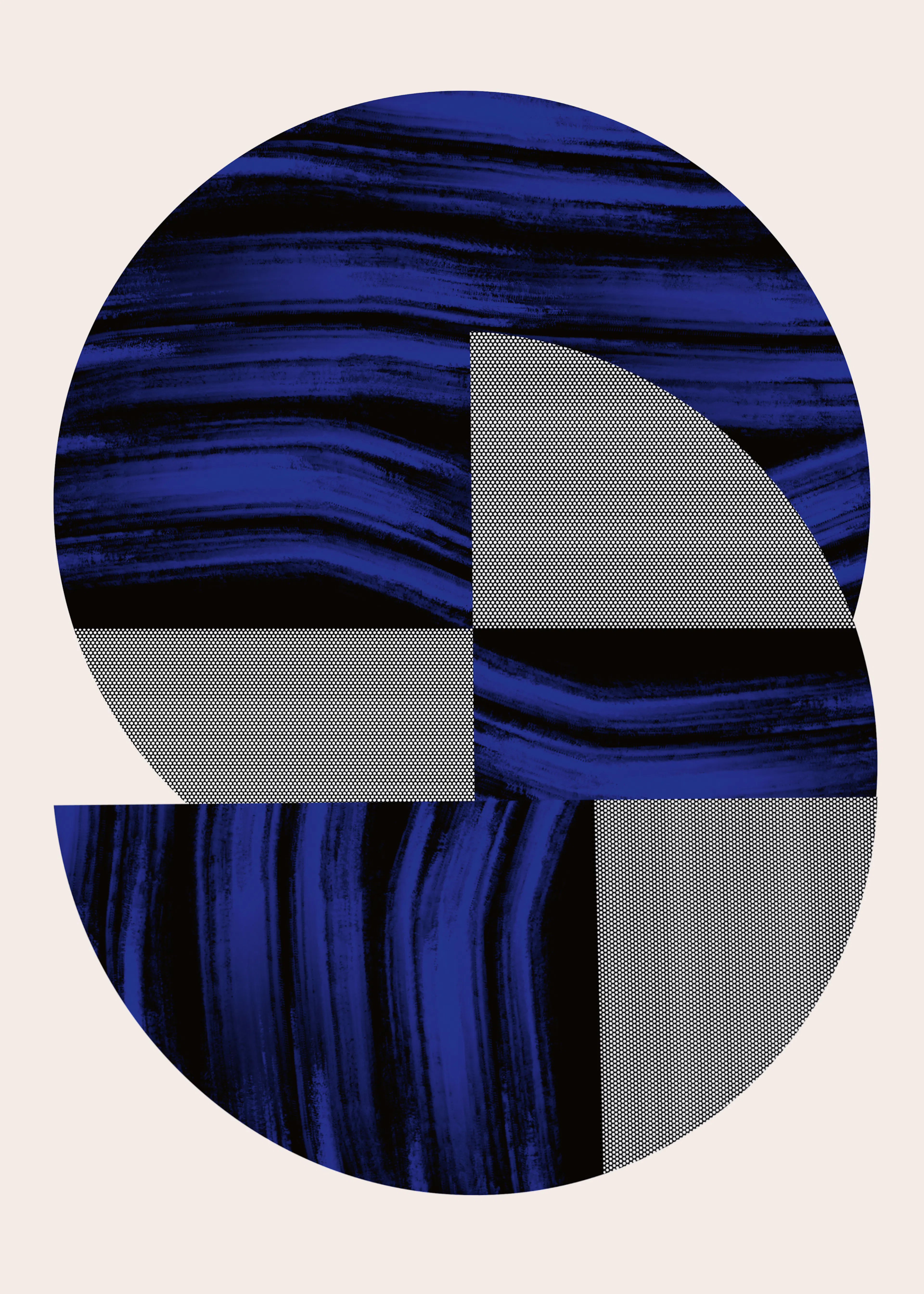 Blue Geometry Poster 0