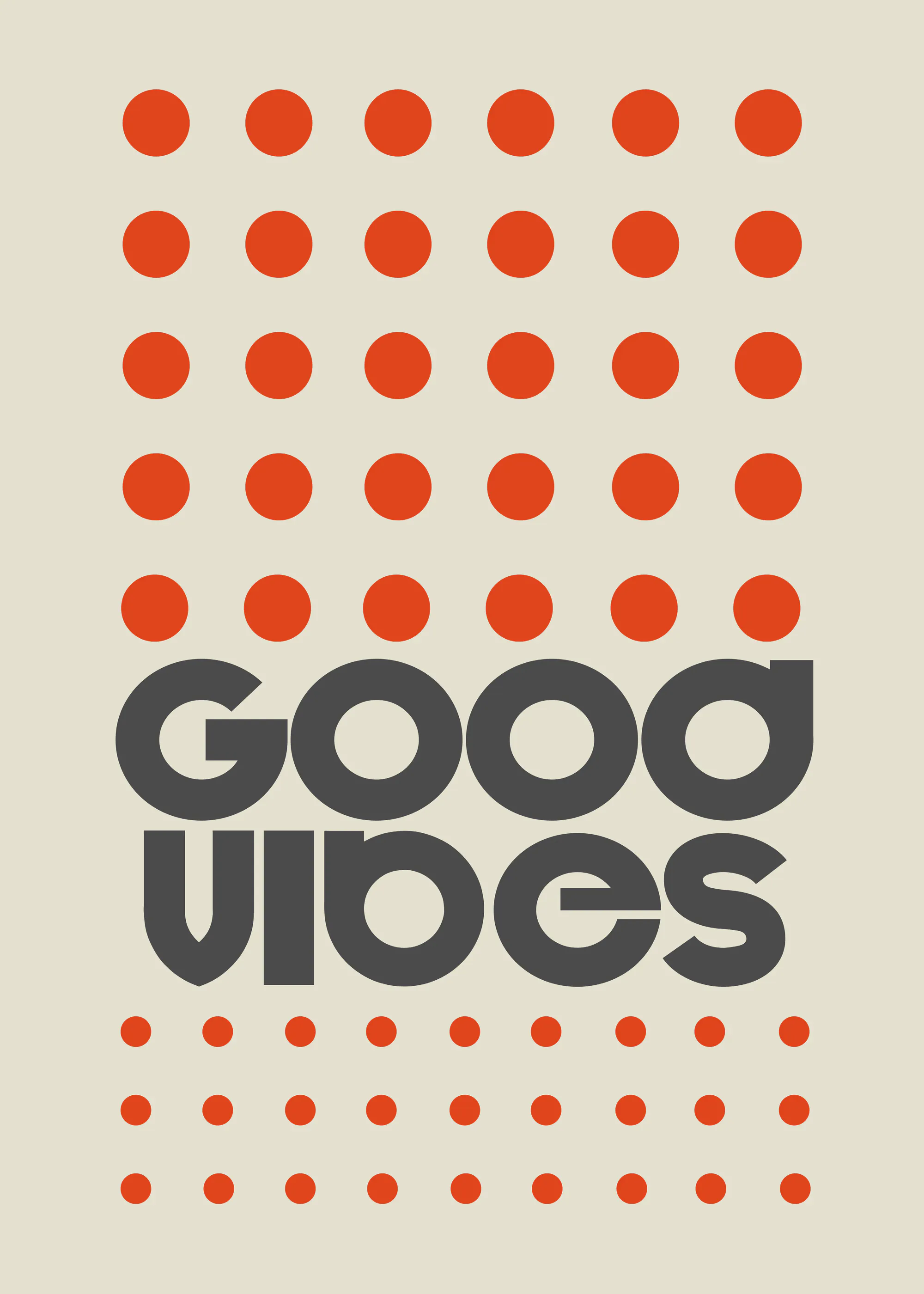 Red Good Vibes Poster 0