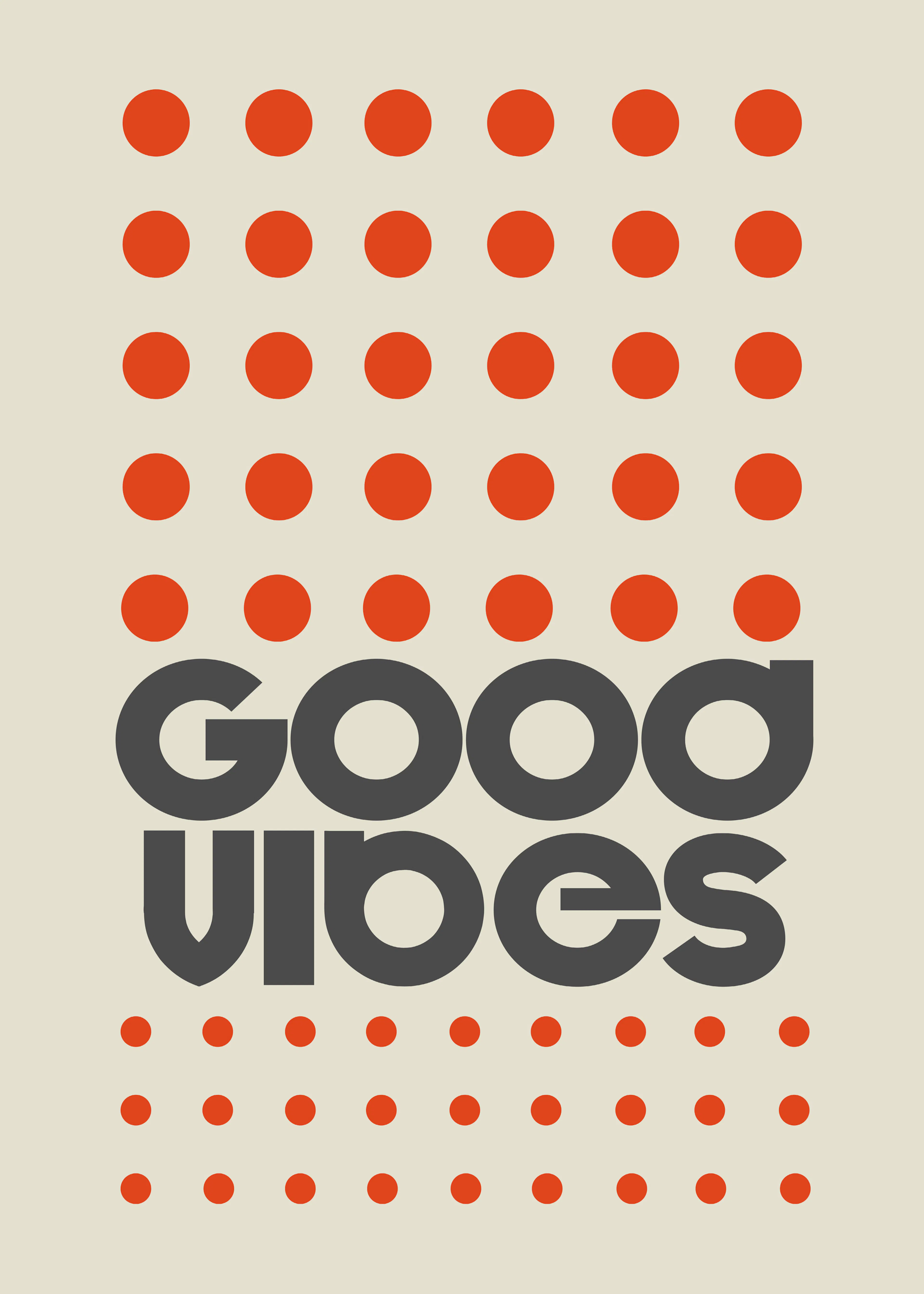 Red Good Vibes Poster 0
