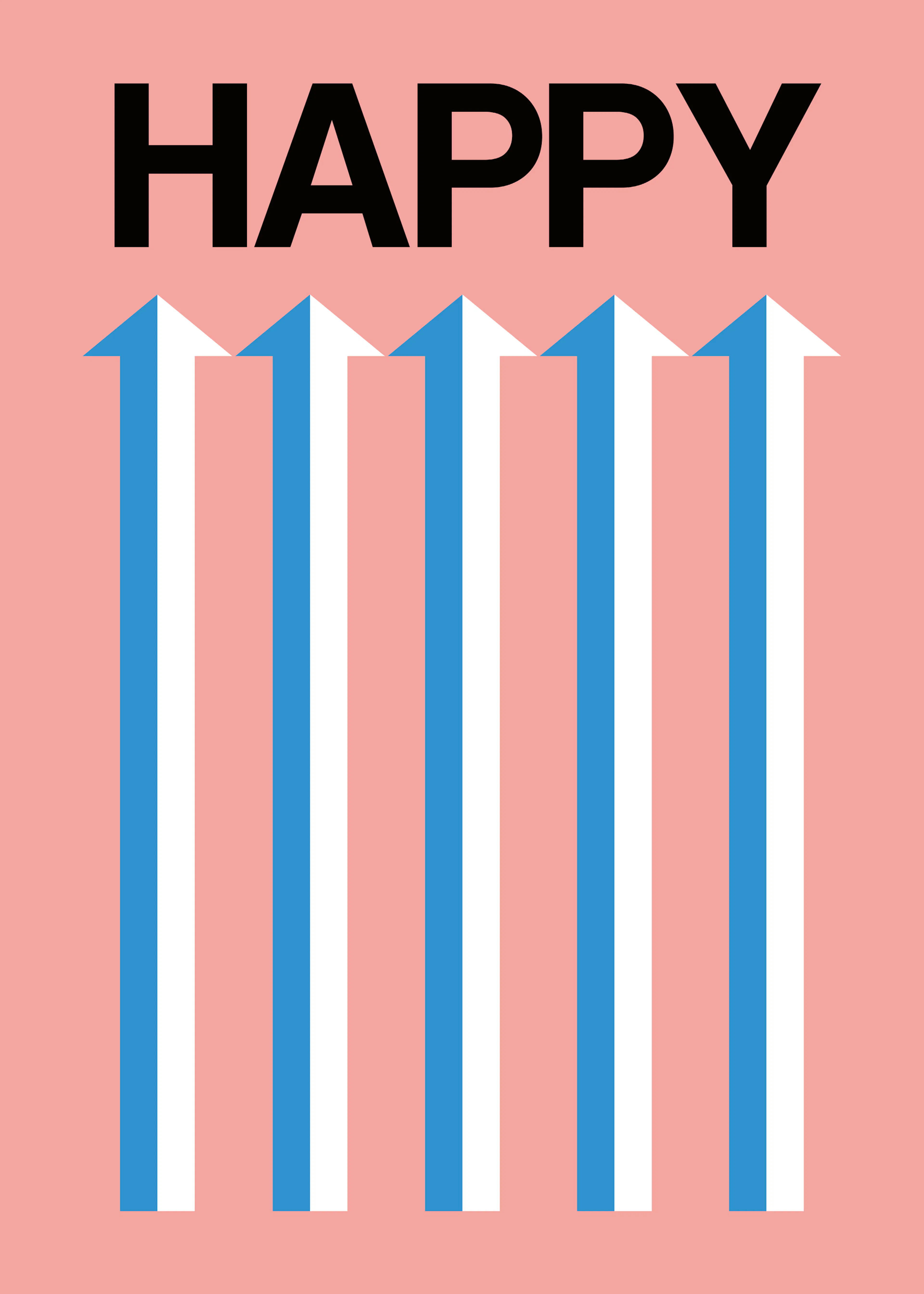 Blue Happy Vibes Poster 0