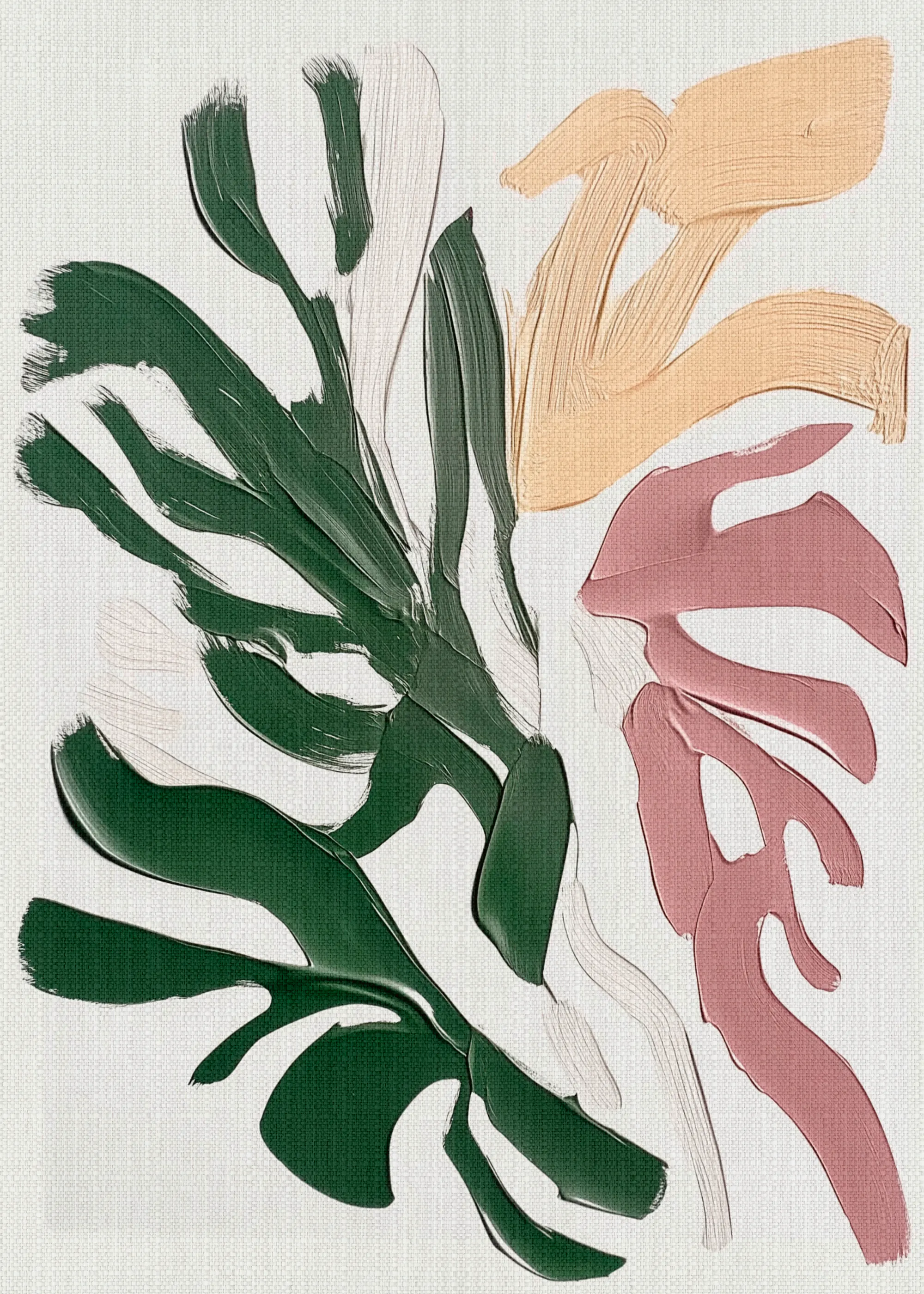 Green Abstract Foliage Poster 0