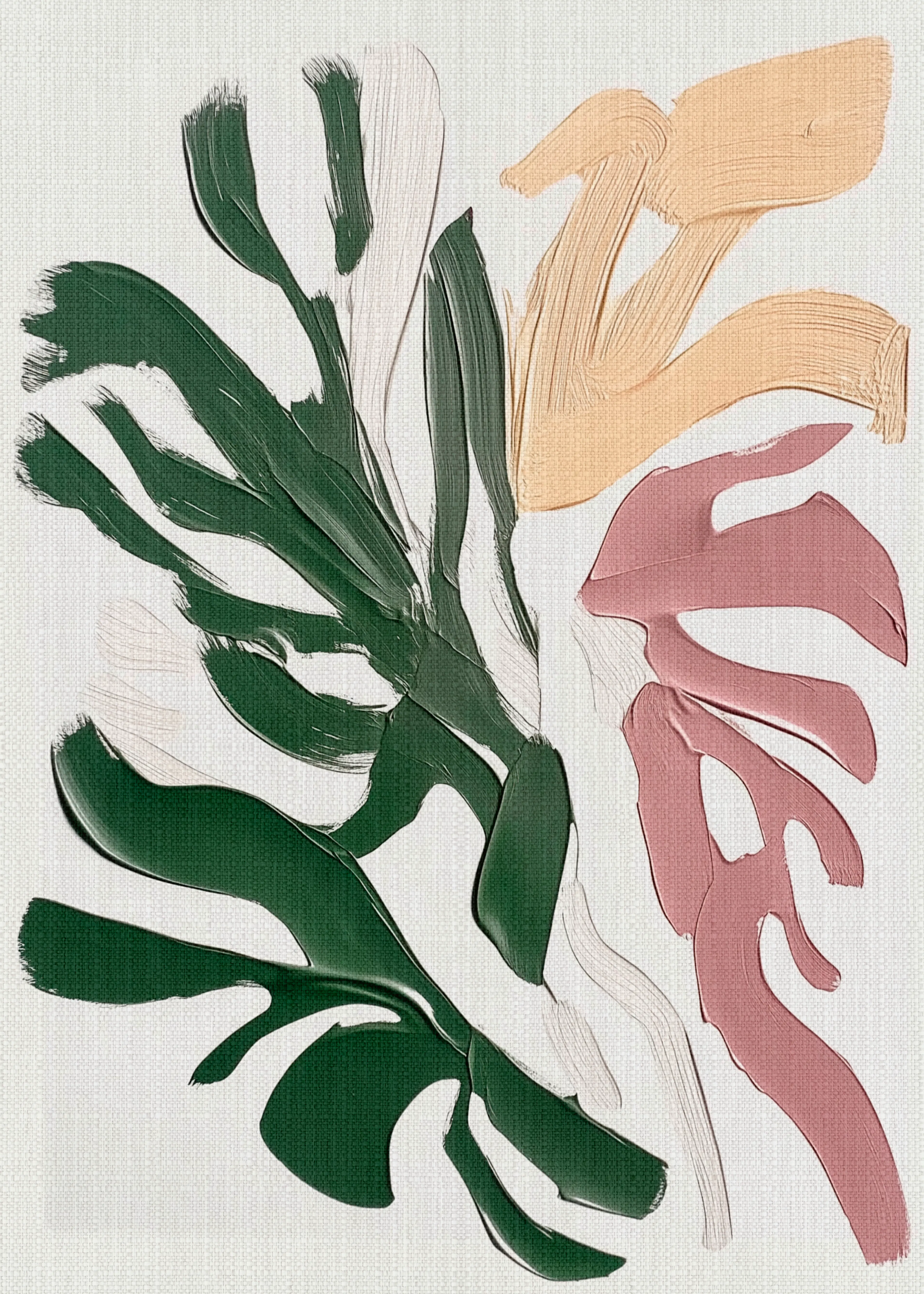 Green Abstract Foliage Poster 0