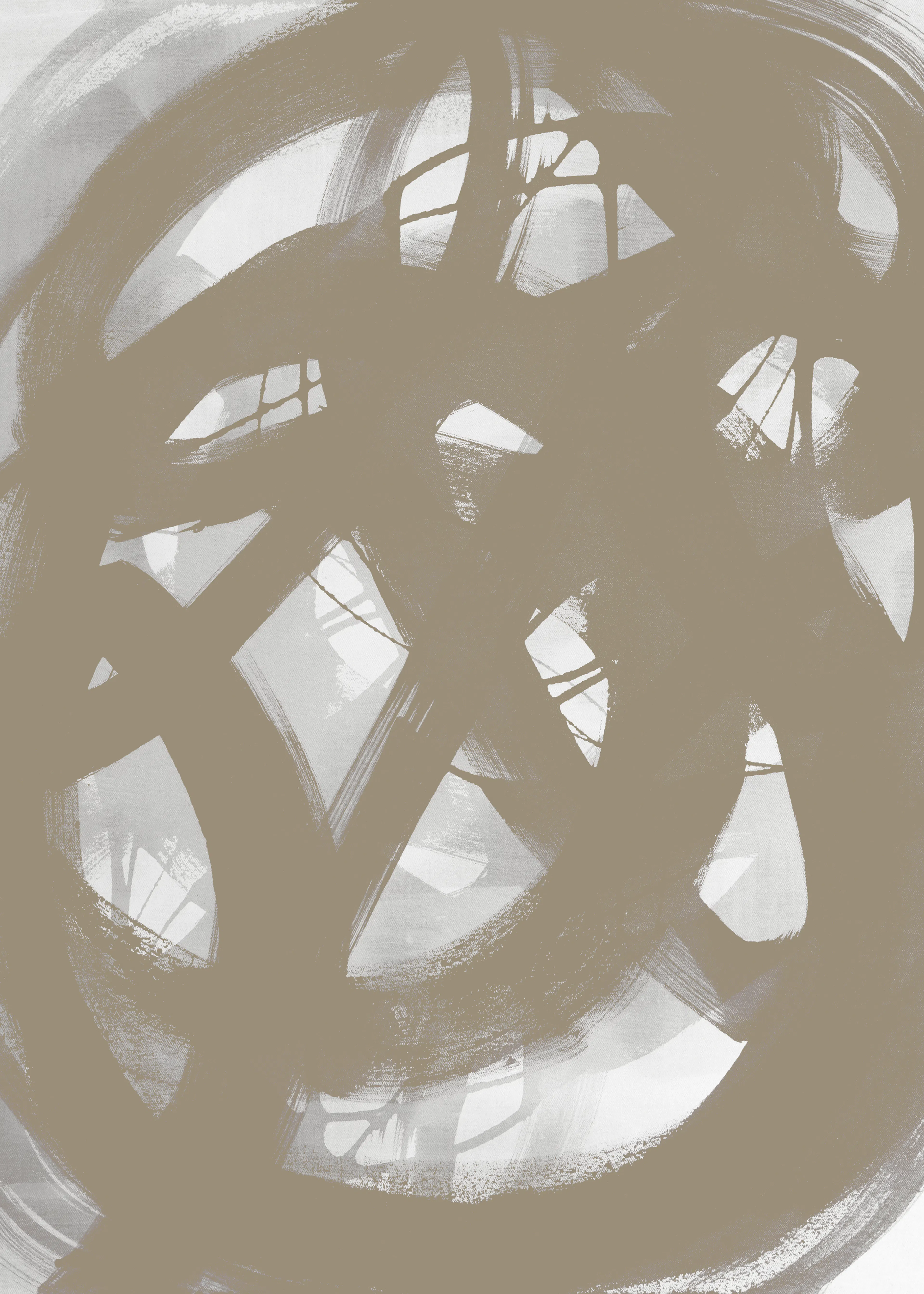 Gray Abstract Swirl Poster 0