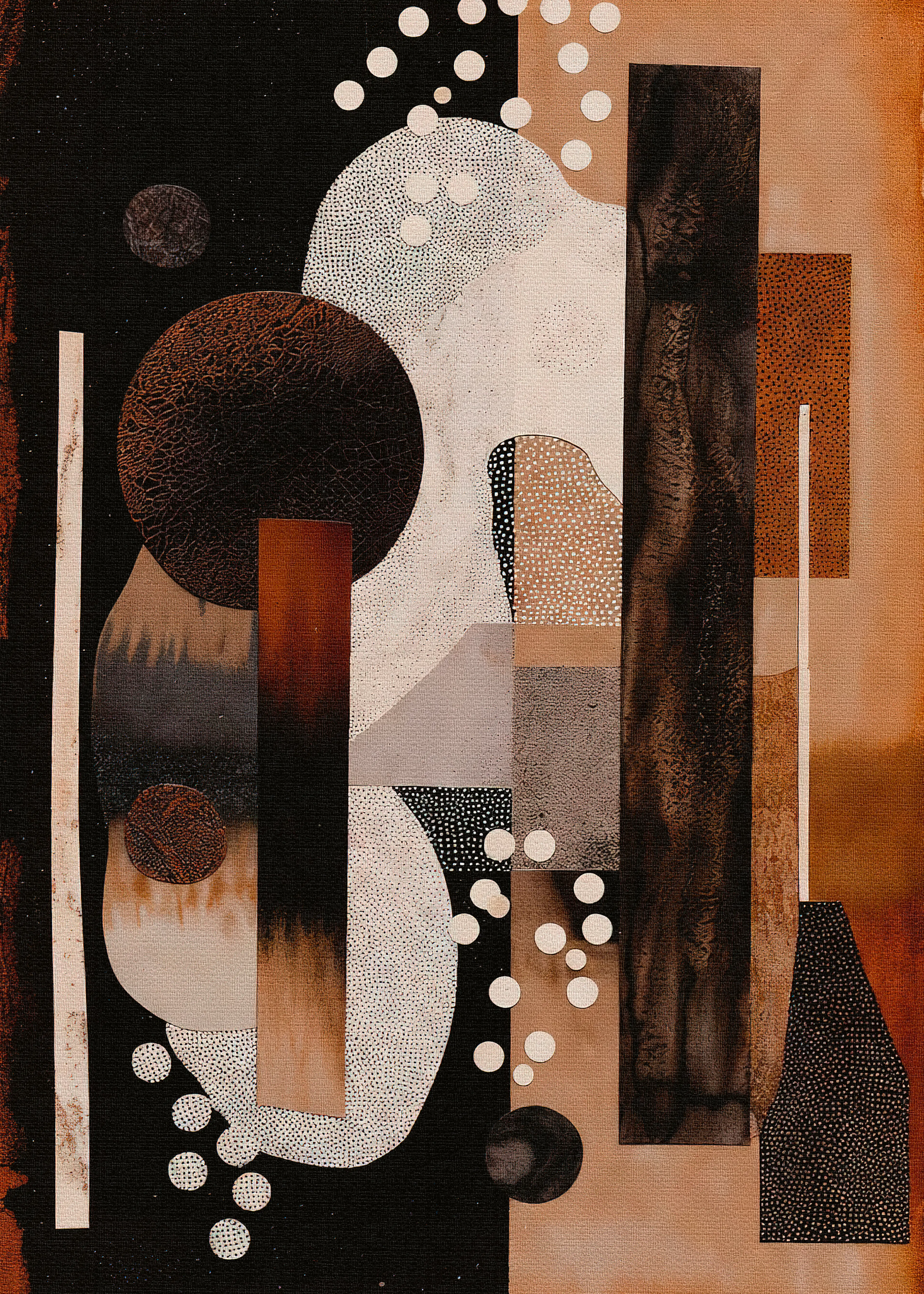 Brown Abstract Harmony Poster 0