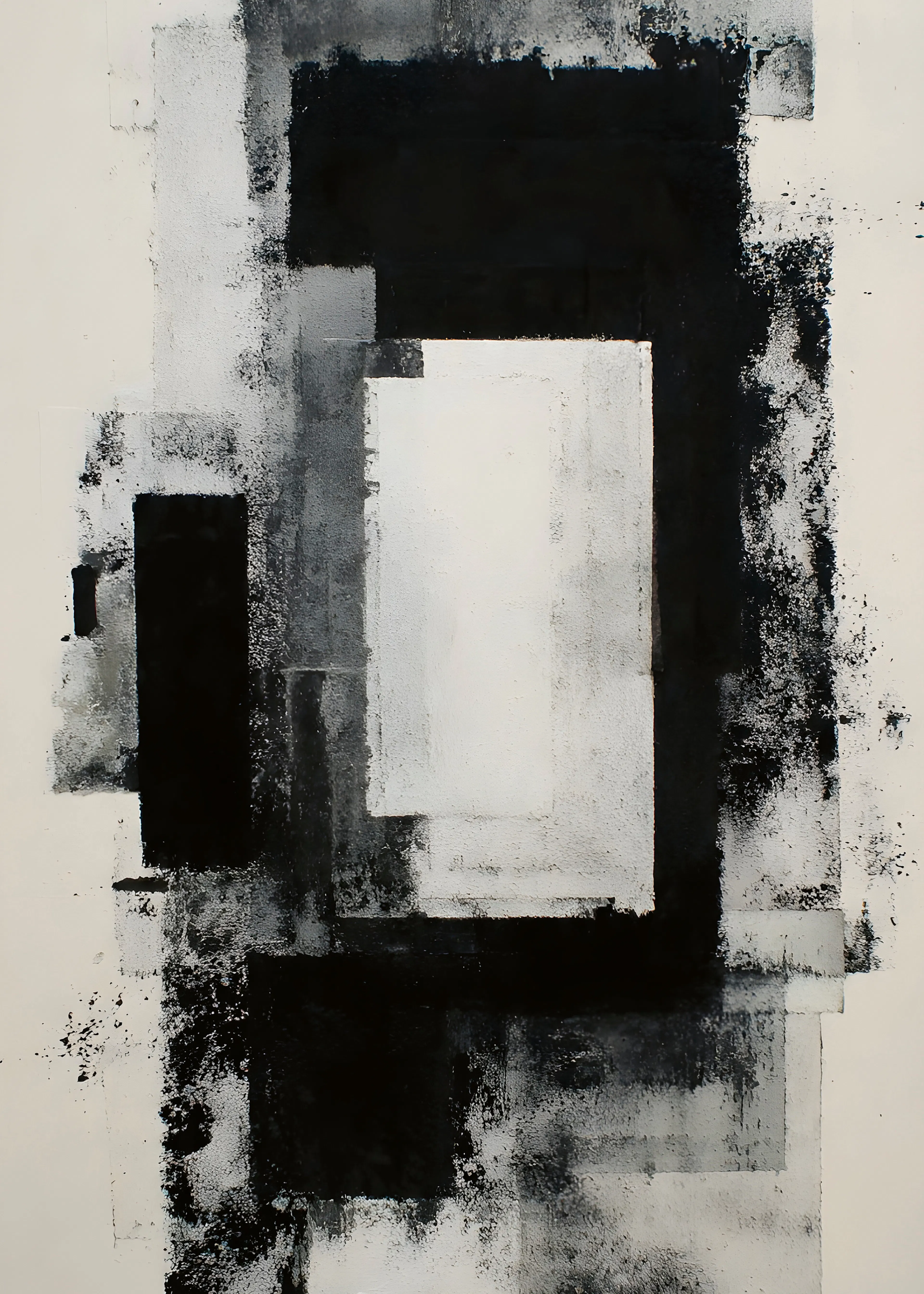 Monochrome Abstrait Poster 0