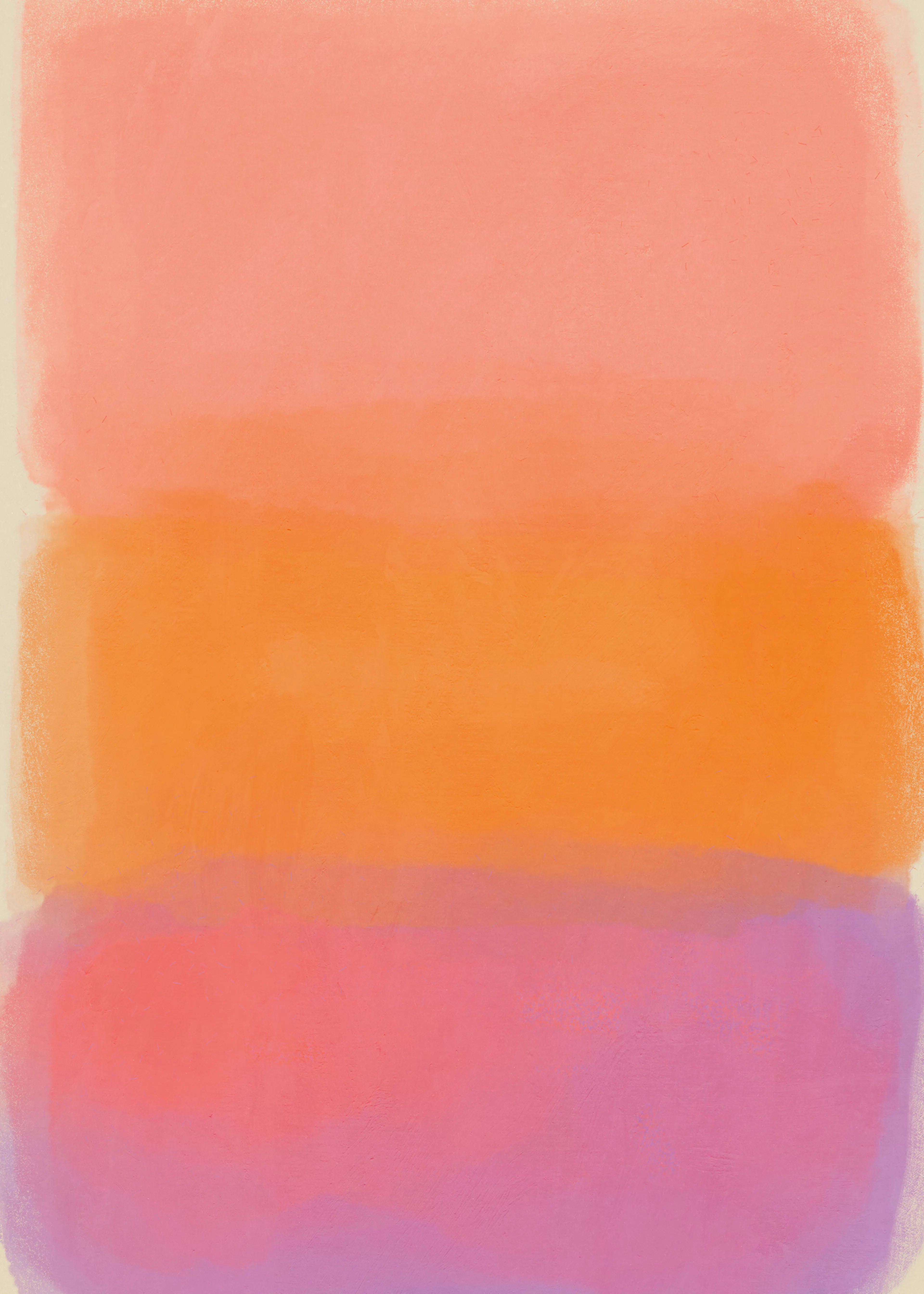 Orange Sunset Glow Poster 0