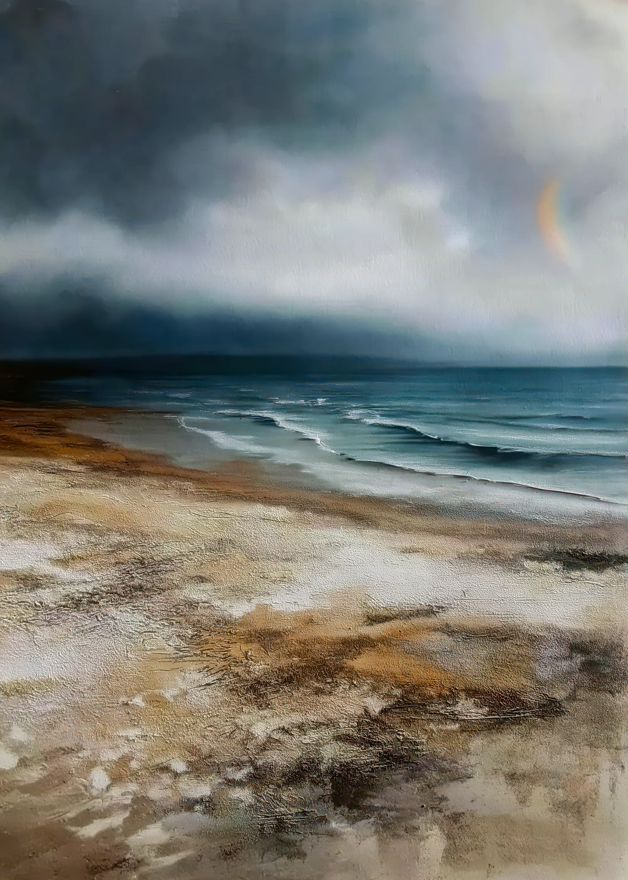 Calming Blue Coastal Serenity Poster 0