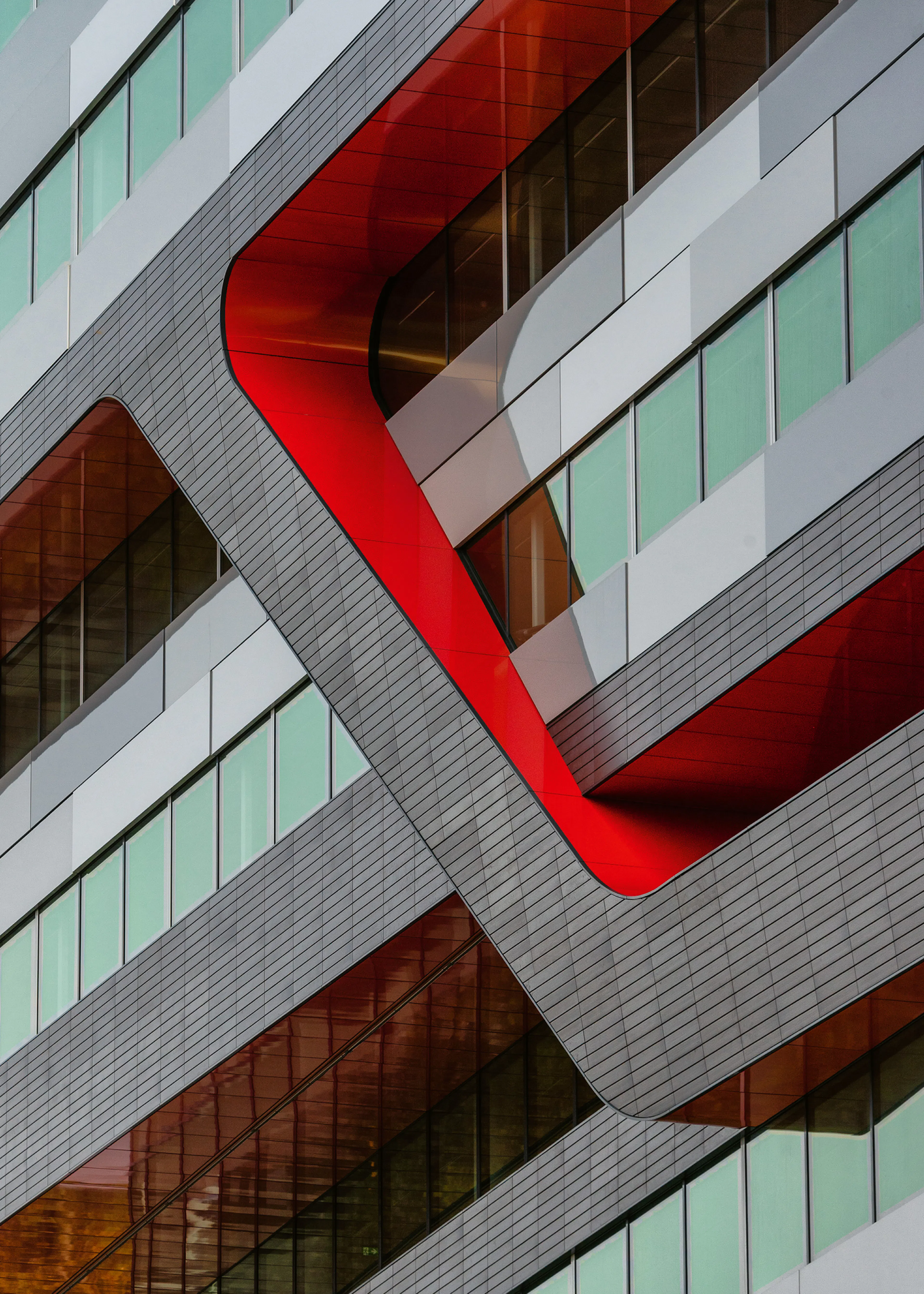 Architecture Moderne Rouge Poster 0