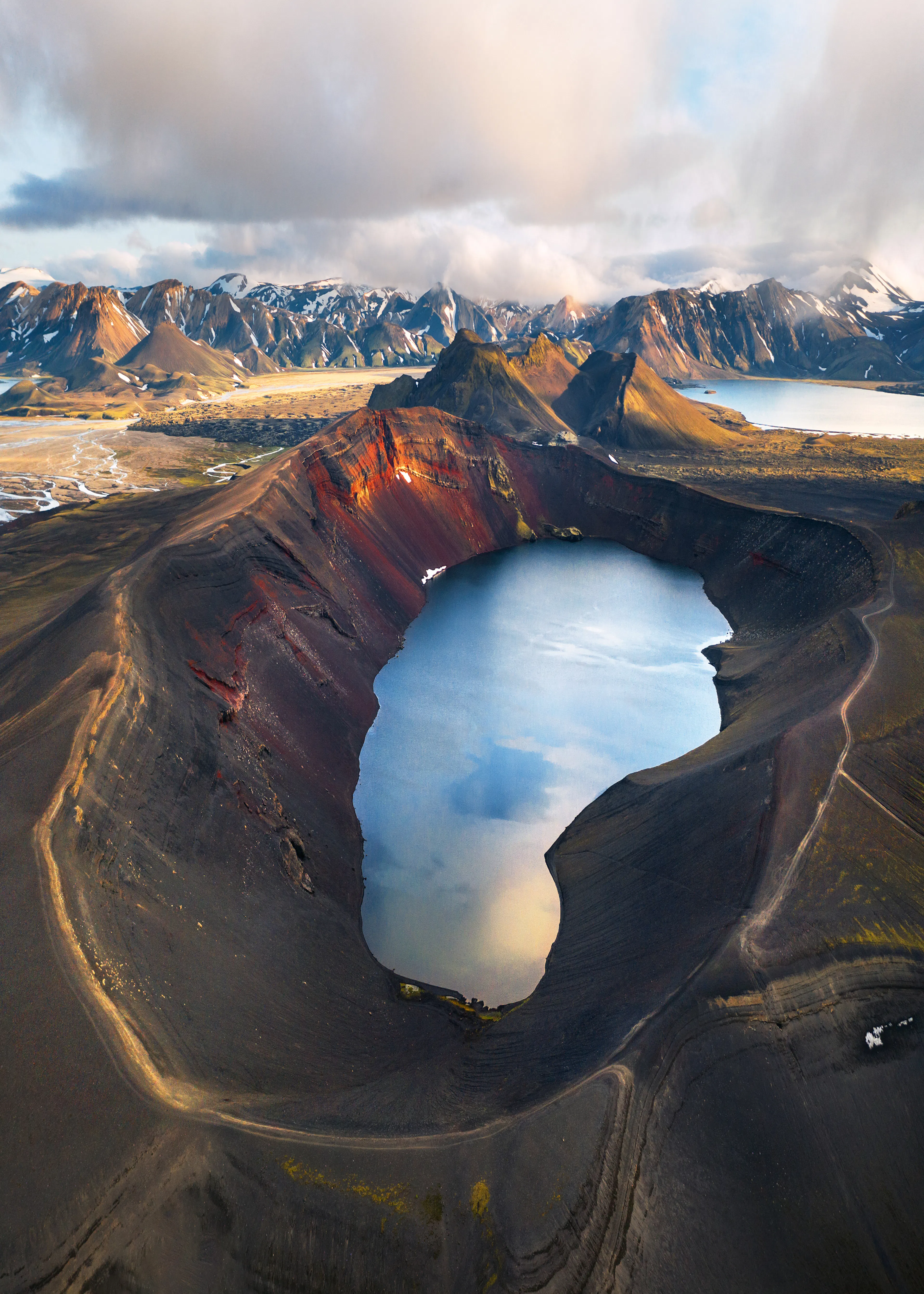 Volcanic Lake Poster 0