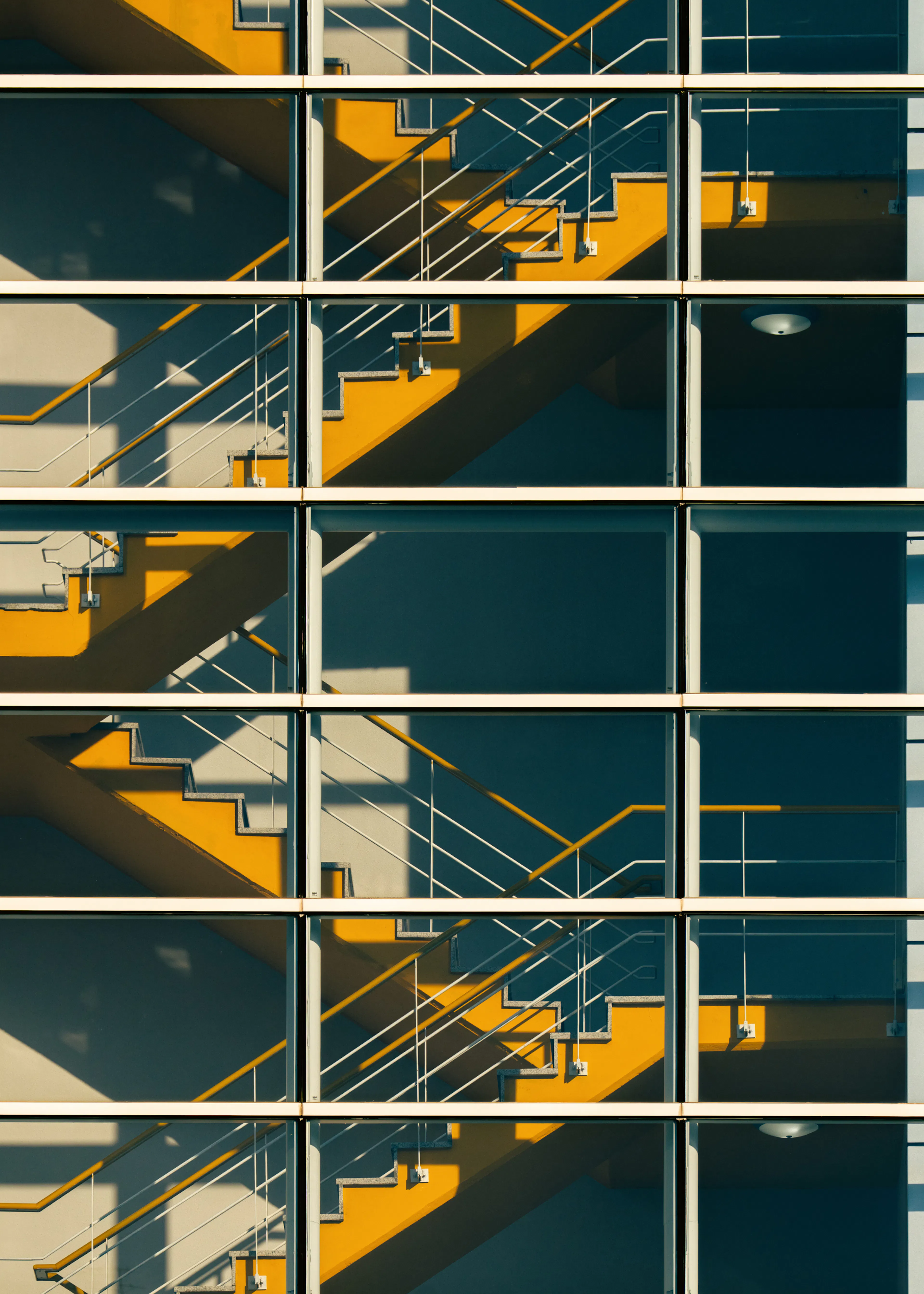 Géométrie Moderne Jaune Poster 0