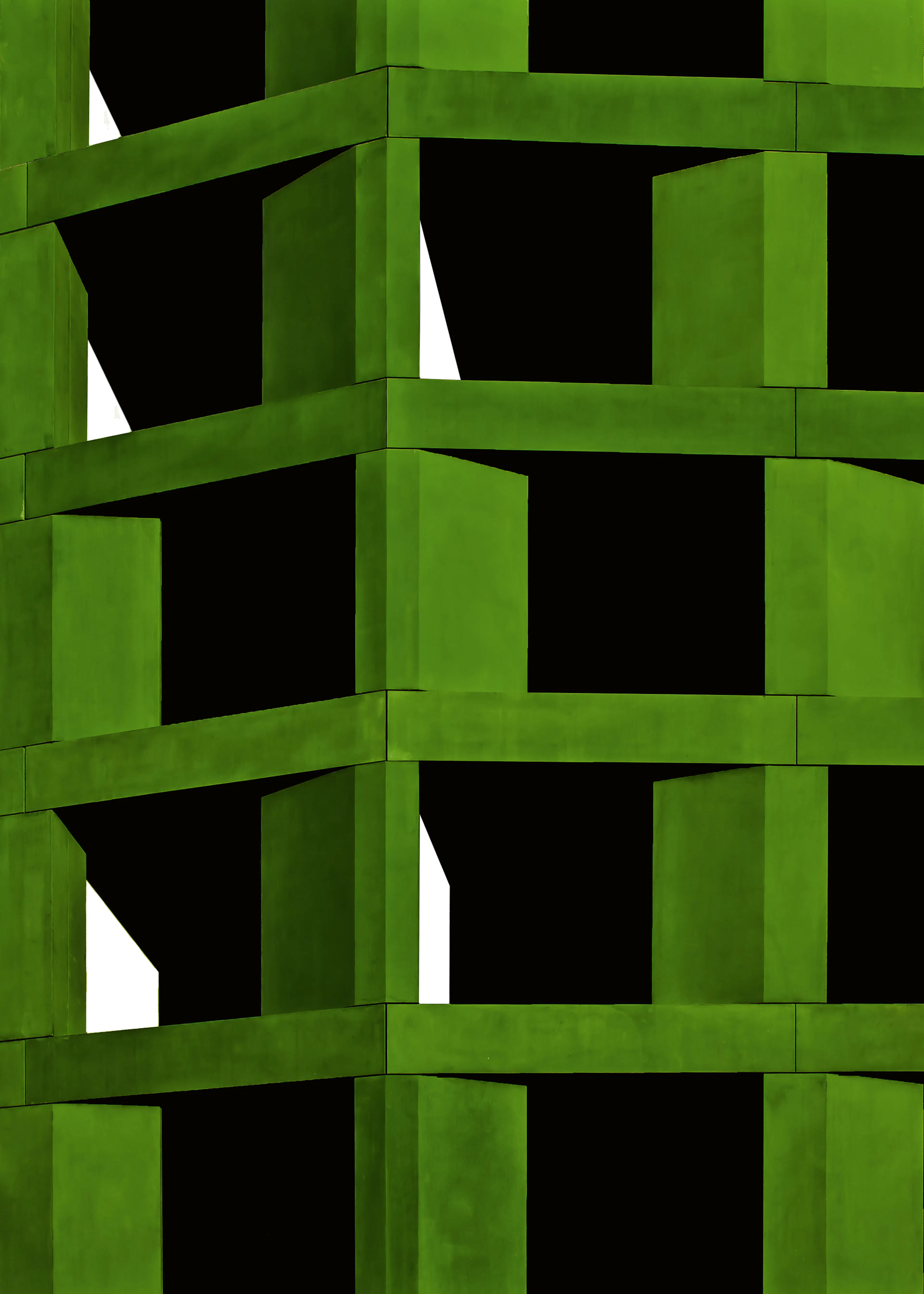 Grüne Geometrie Poster 0
