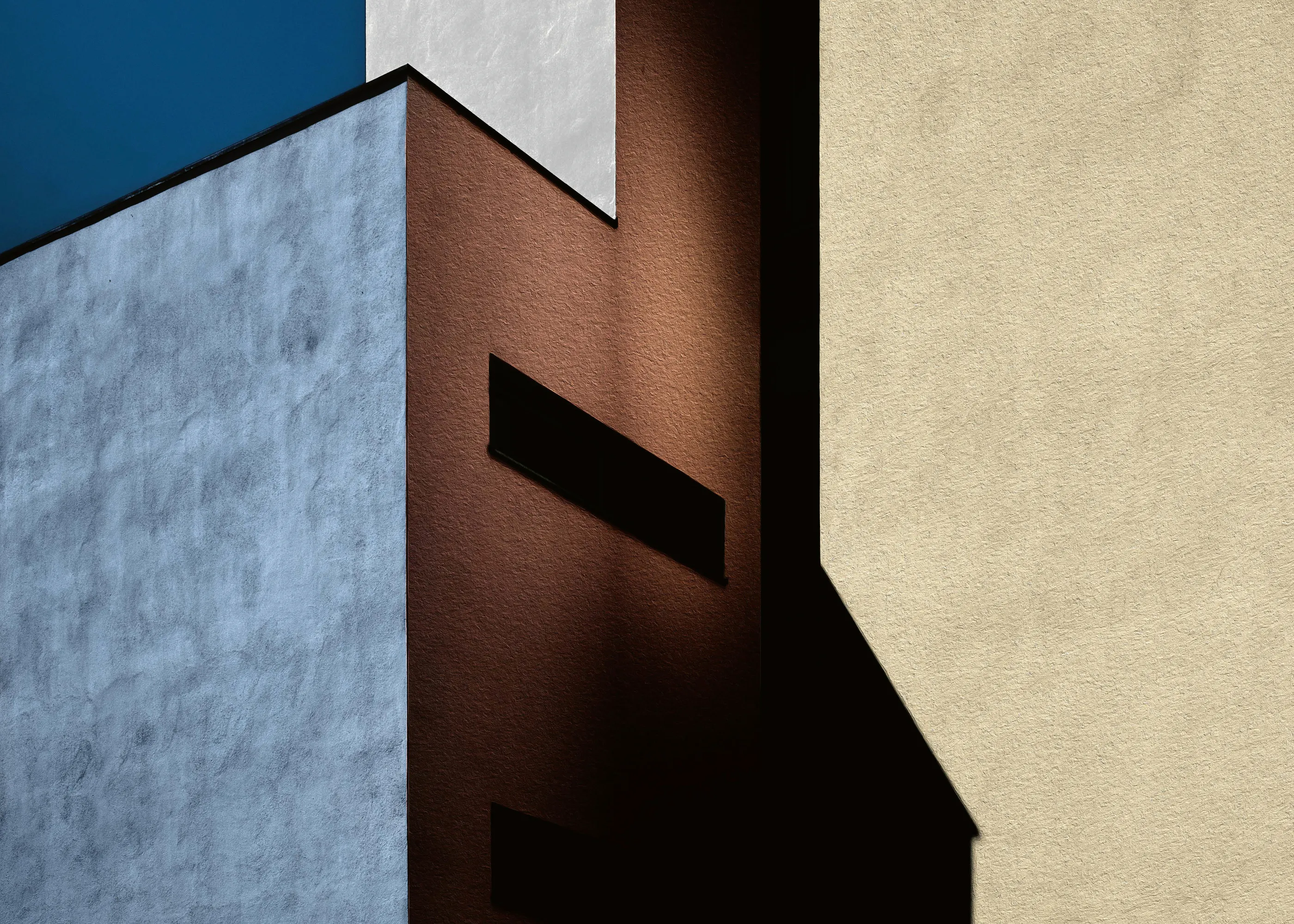 Contemporary Sleek Blue Modern Geometry Poster 0