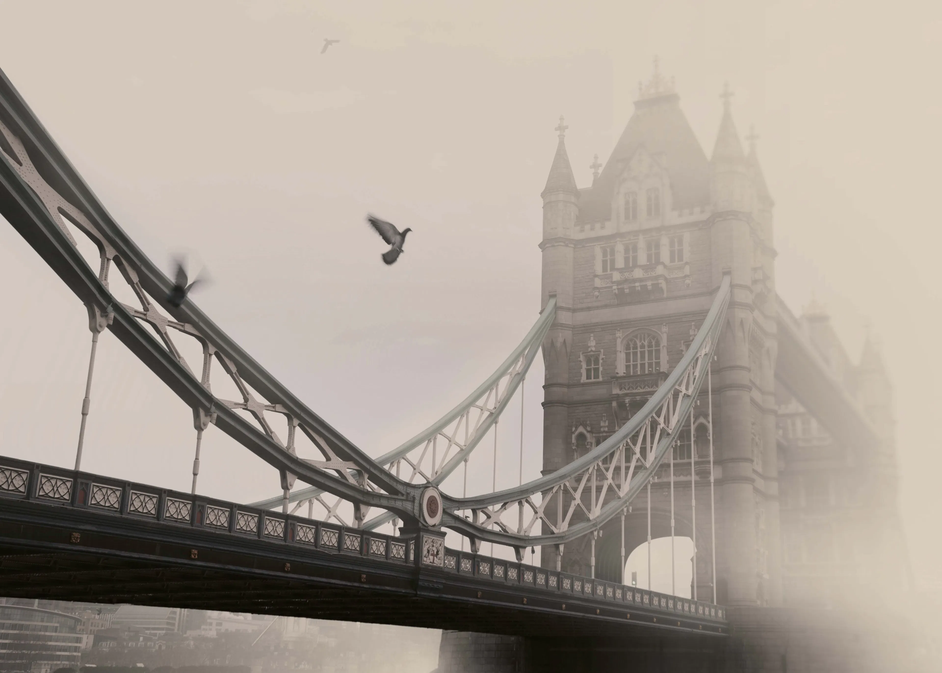 Grå London Bridge Poster 0