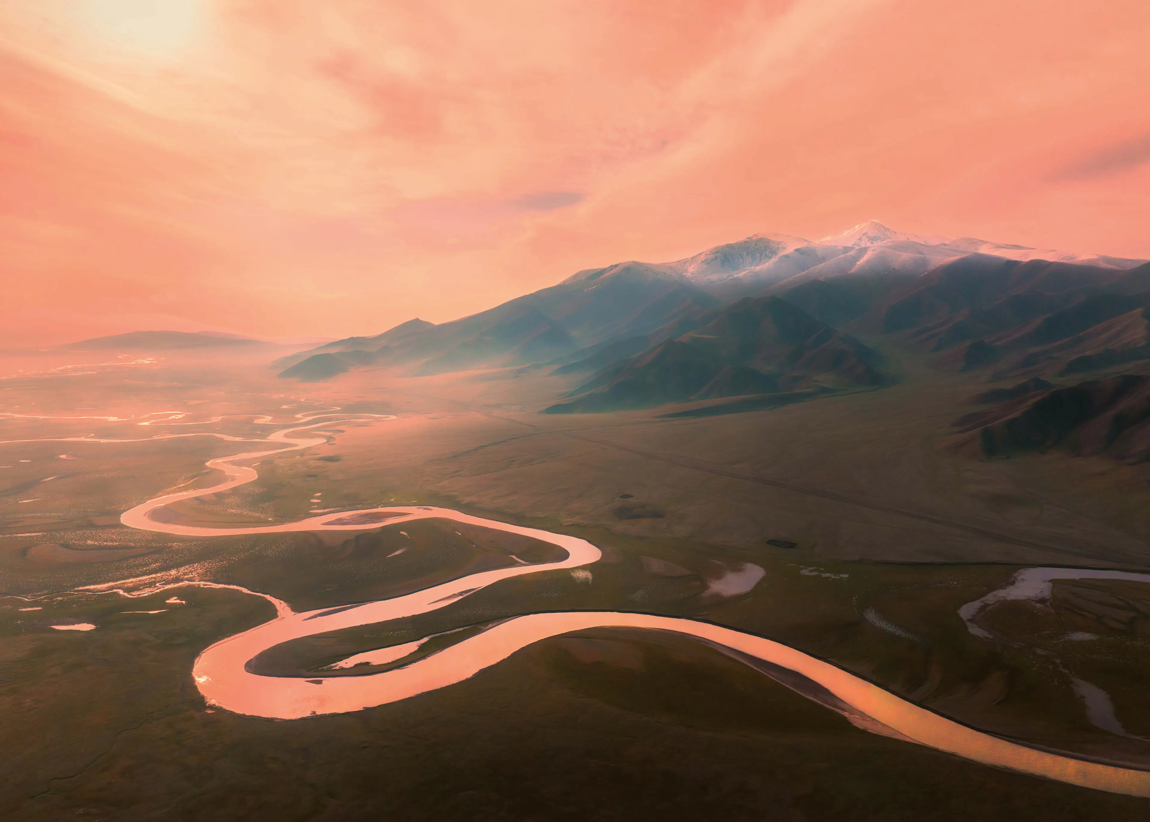 Sunset River Poster 0