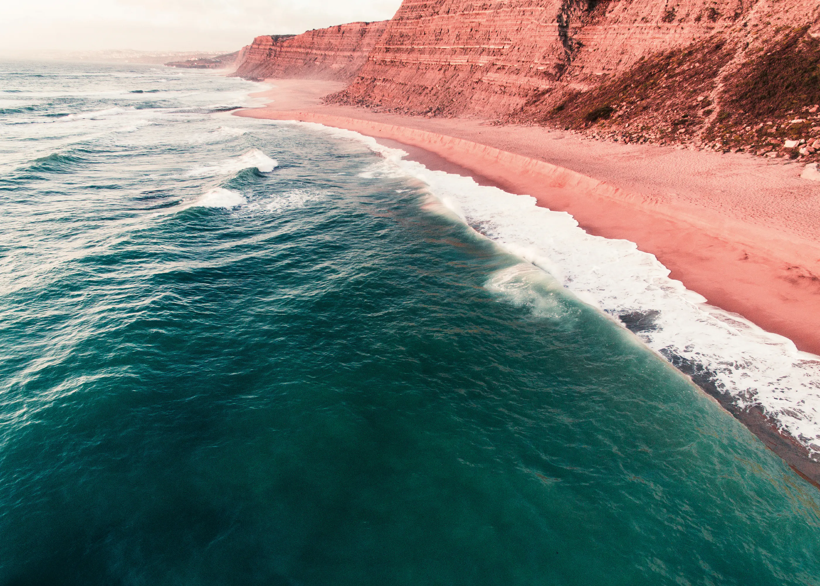 Teal Coastal Serenity Poster 0