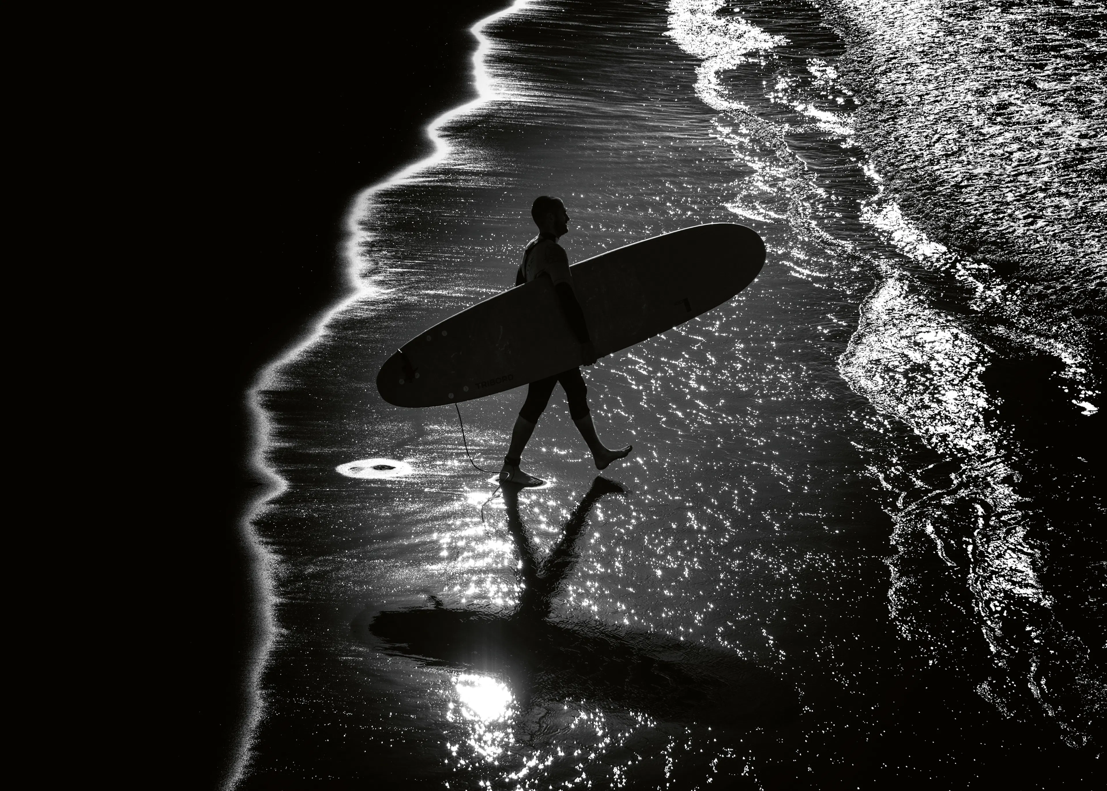 Surf Silhouette Poster 0