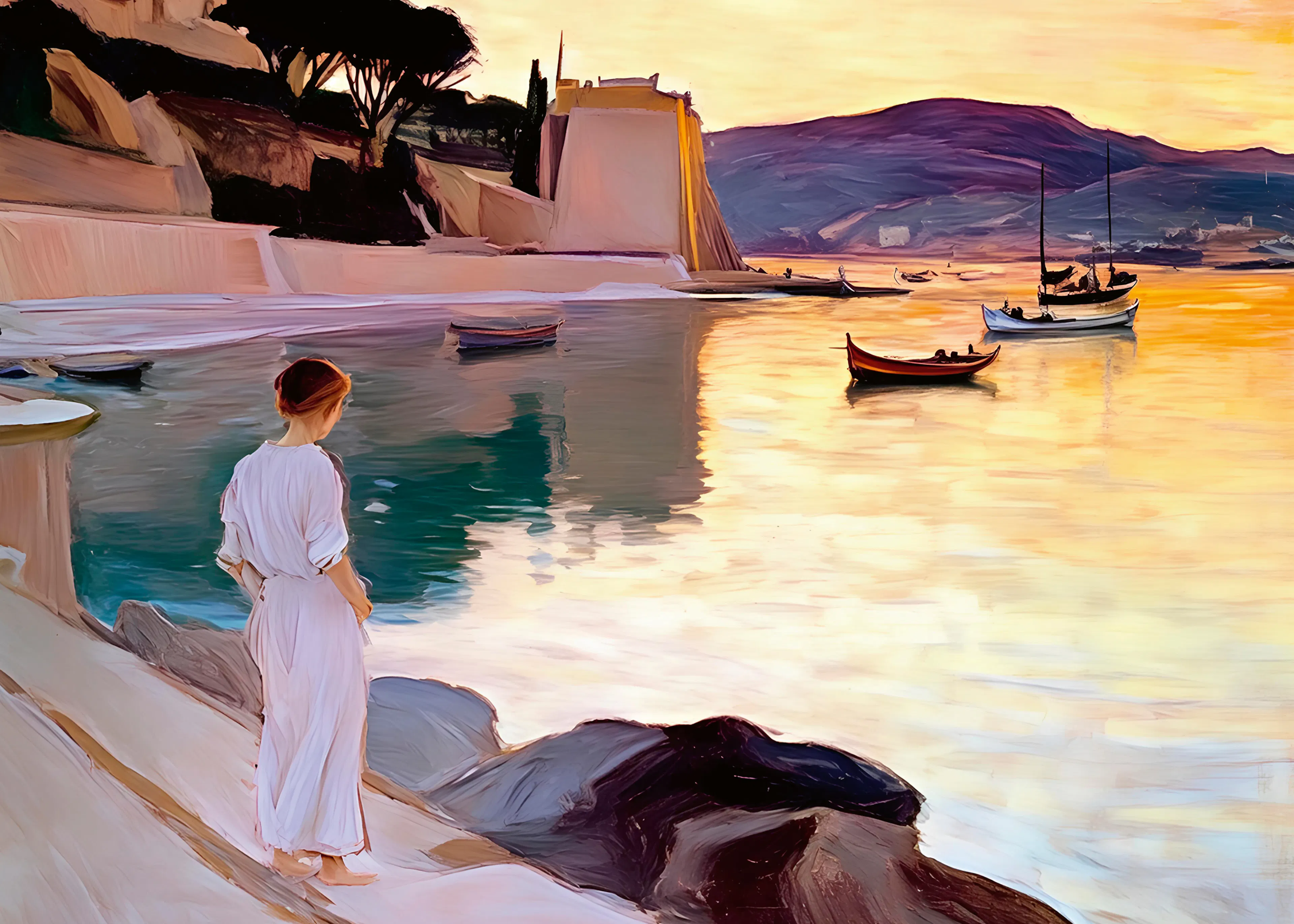 Porto al Tramonto Poster 0