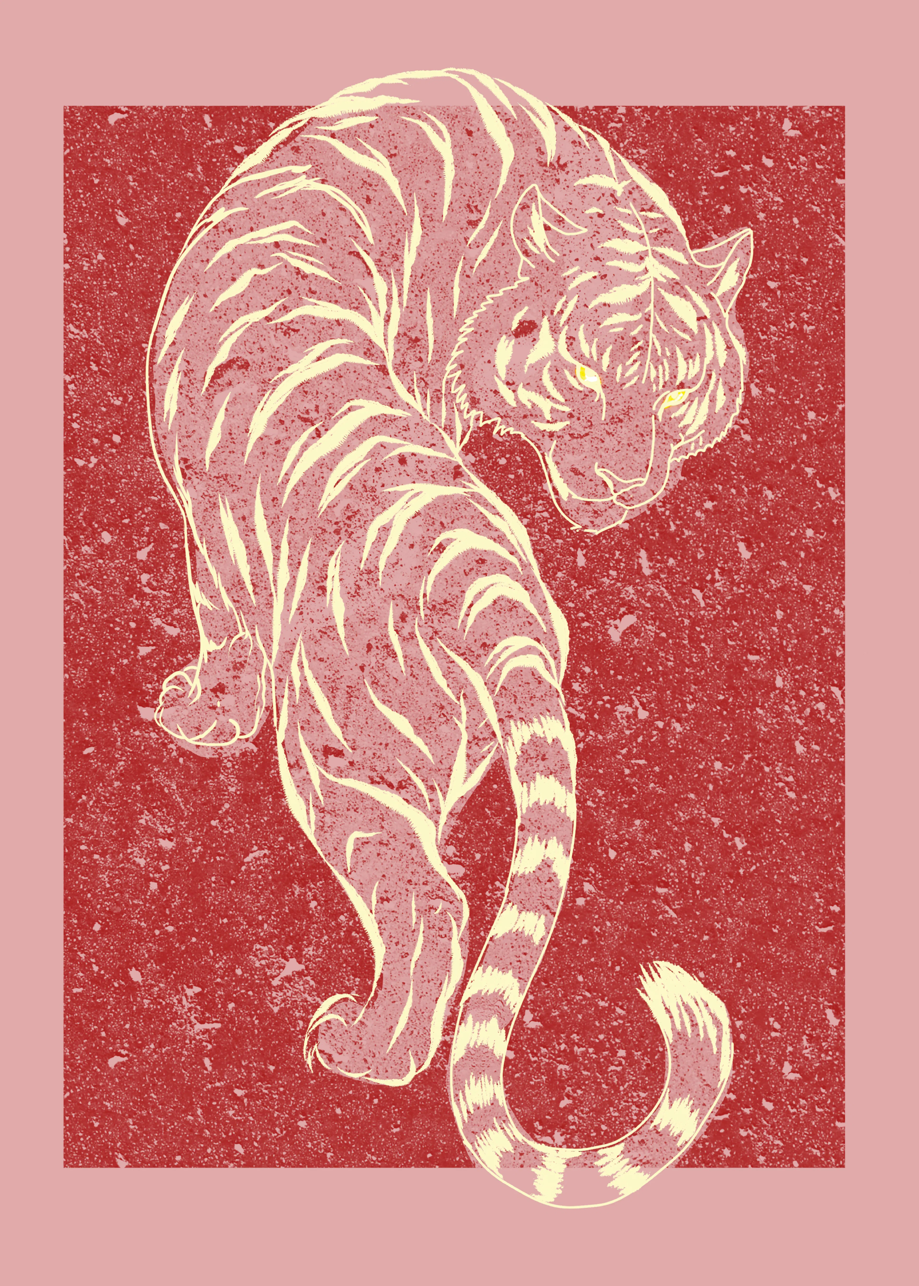 Vintage Tiger Poster 0
