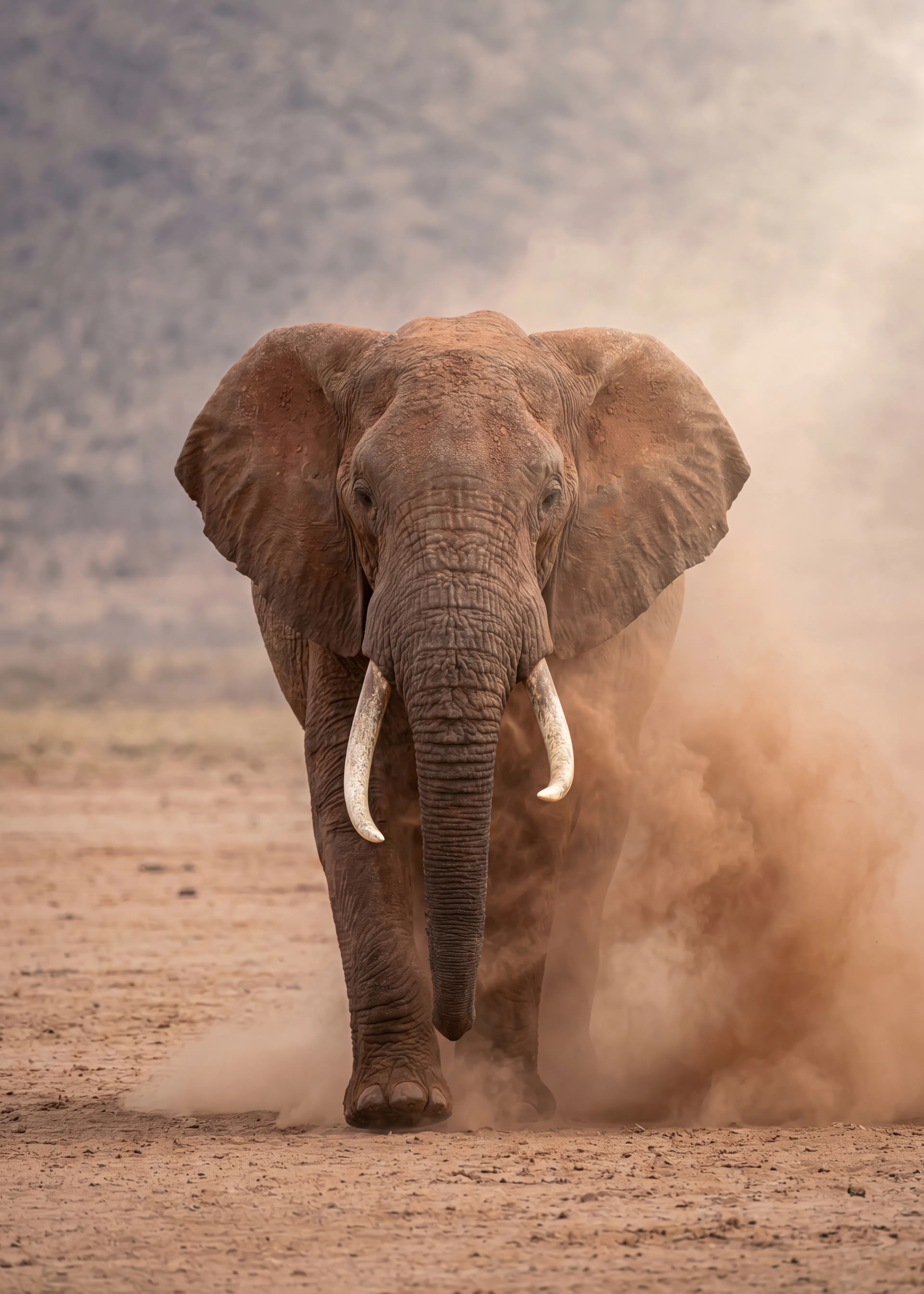 Gray Majestic Elephant Poster 0