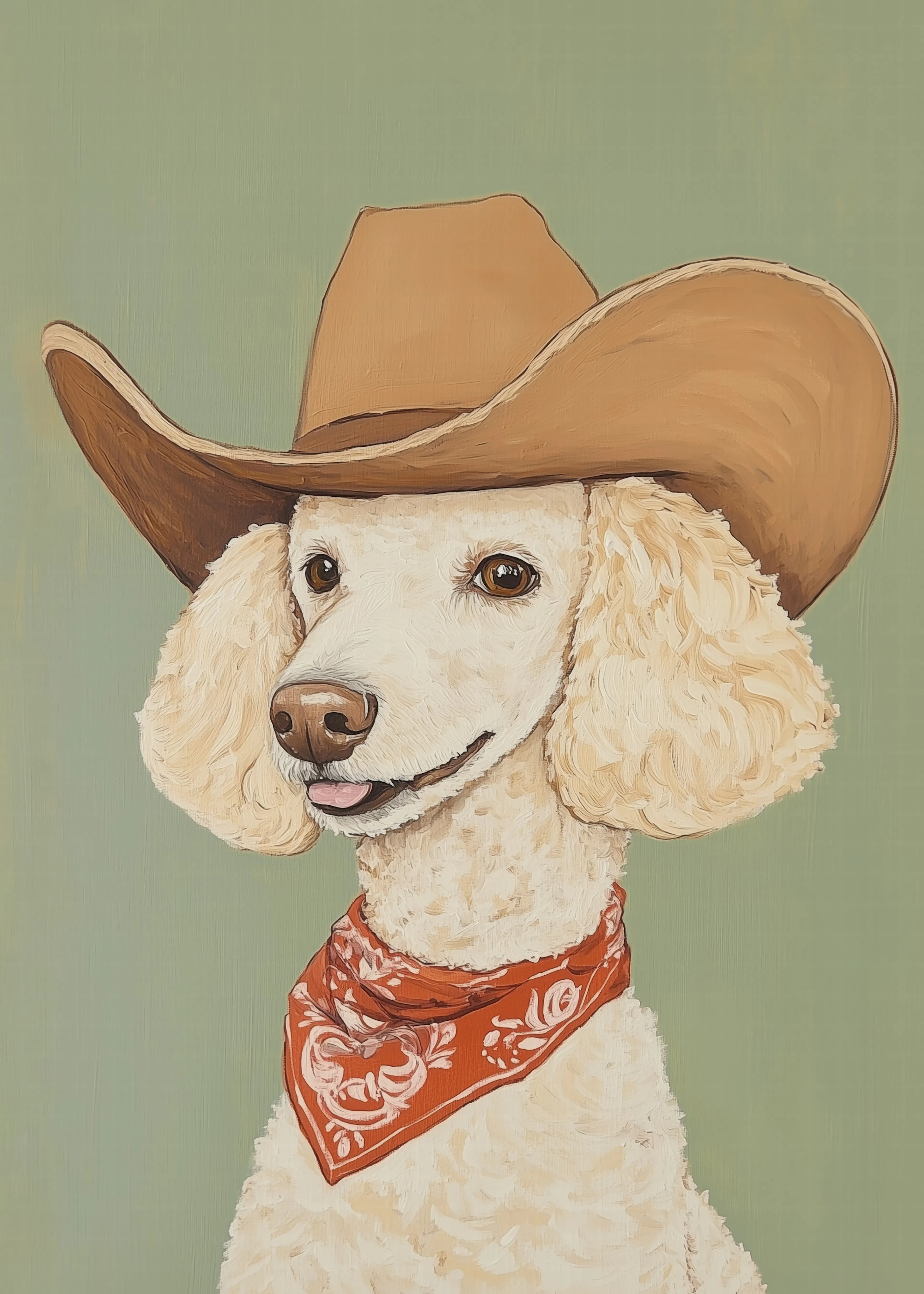 Cowboy Poodle Poster 0