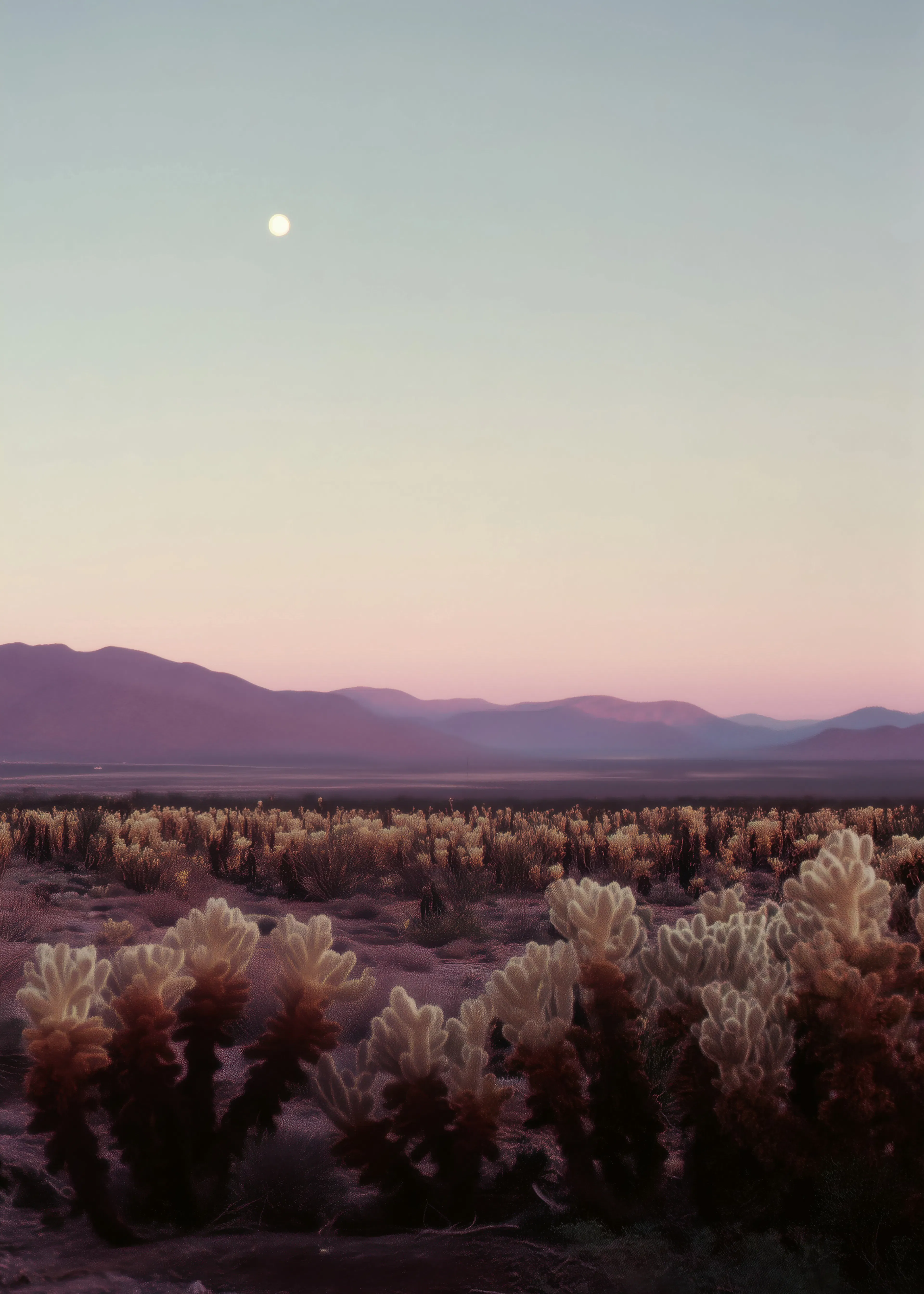 Purple Desert Serenity Poster 0